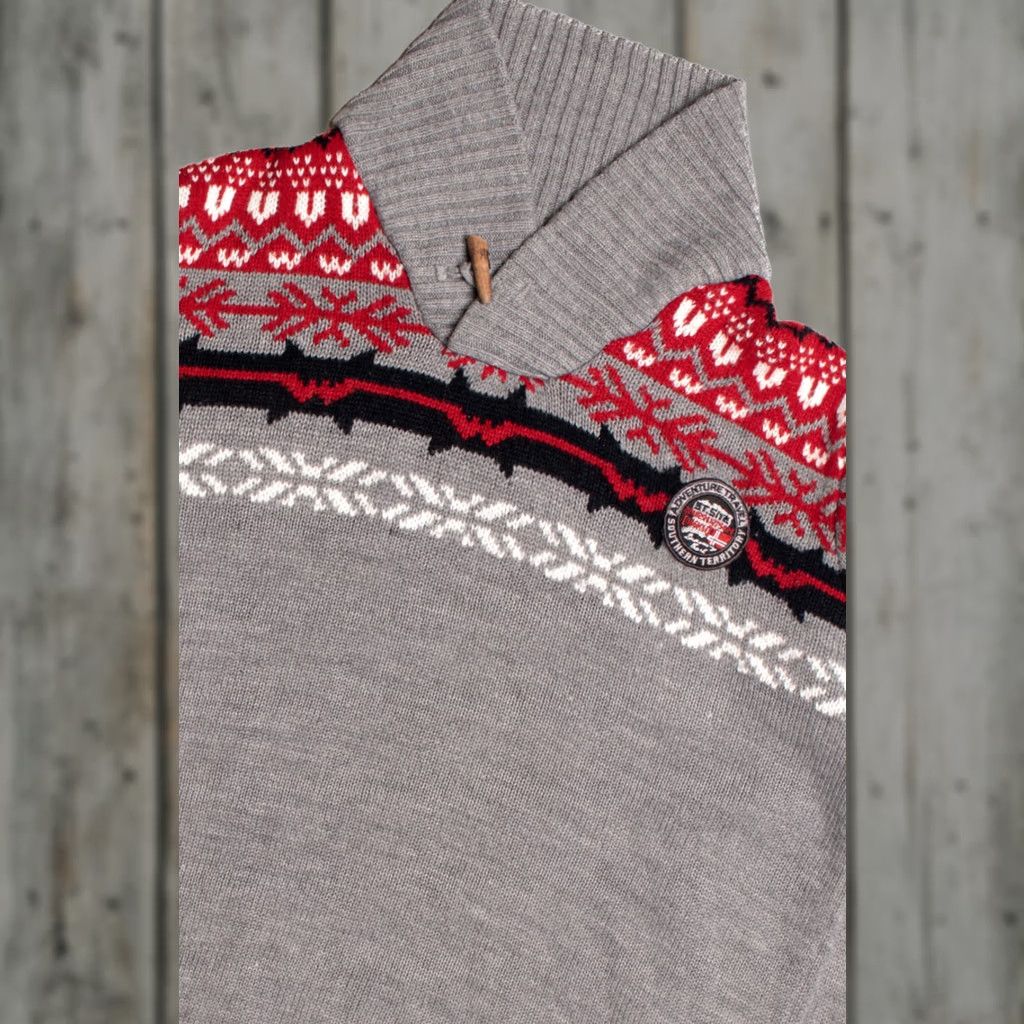 Vintage VINTAGE Southern Territory Fair Isle Sweater Gray Large Nordic Pattern Shirt Mens Size L / US 10 / IT 46 - 1 Thumbnail