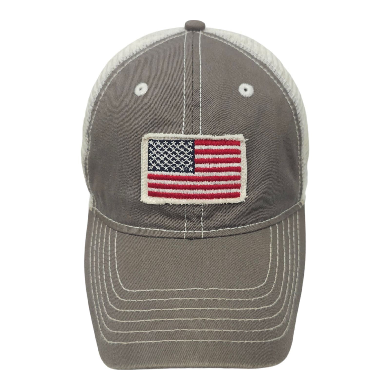 Other American Flag Patch Strapback Cap Curved Brim Mesh Trucker Size ONE SIZE - 1 Thumbnail