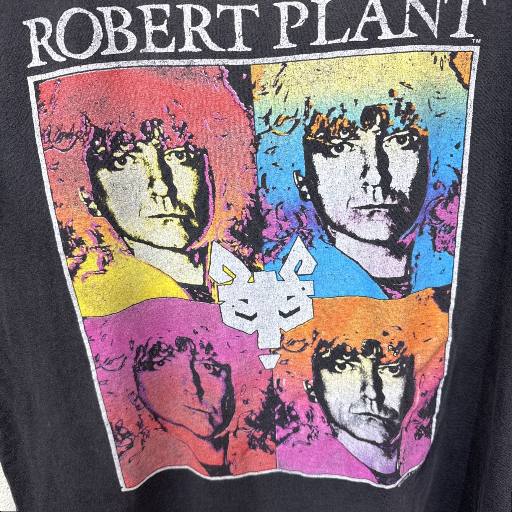 Ford VINTAGE Spring Ford 1990s Band T-Shirt Mens Medium Black 90s Music Tour Led Zeppelin Nirvana Robert Plant Size US M / EU 48-50 / 2 - 7 Thumbnail