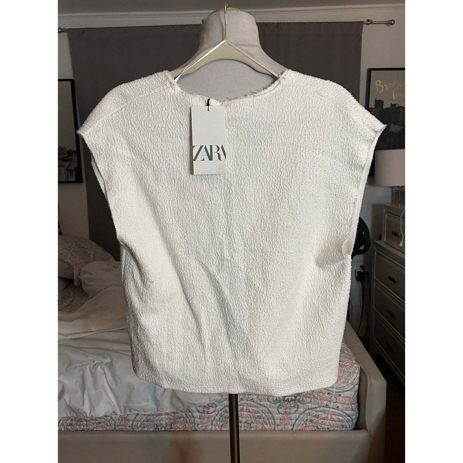 Zara Nwt- Zara- V-NECK WAISTCOAT TOP-S Size S / US 4 / IT 40 - 4 Thumbnail