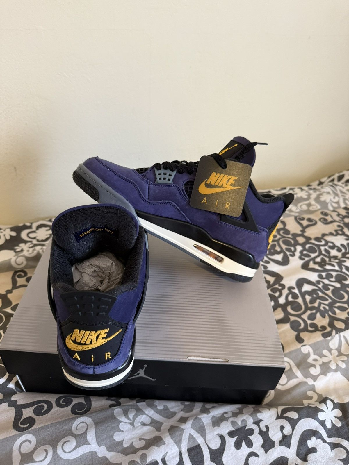 Jordan Brand JORDAN 4 RETRO IMPERIAL PURPLE Size US 9 / EU 42 - 5 Thumbnail