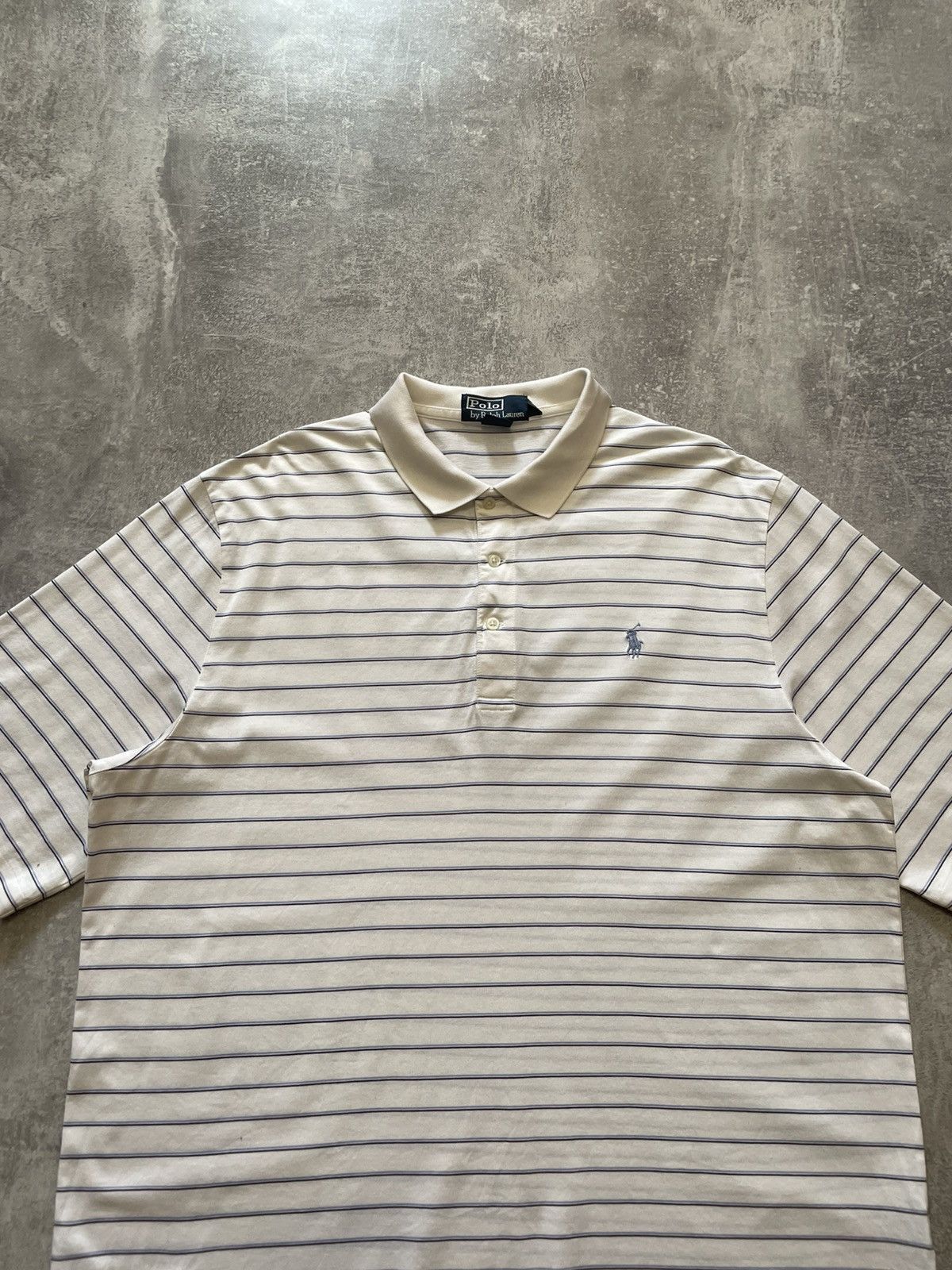 Polo Ralph Lauren Vintage Polo Ralph Lauren Striped Polo Shirt Size L Size US L / EU 52-54 / 3 - 2 Thumbnail