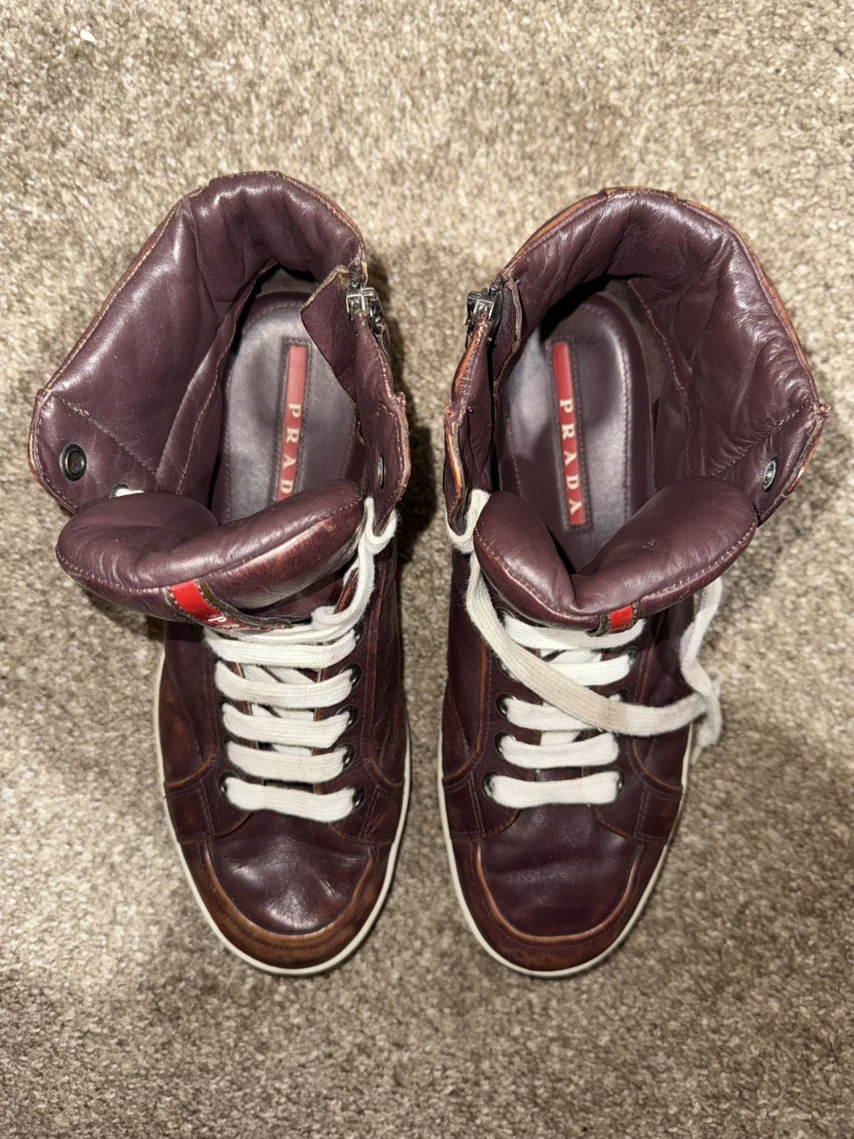 Prada Prada fidello Vintage hi-top sneakers Size US 9.5 / EU 42-43 - 10 Thumbnail