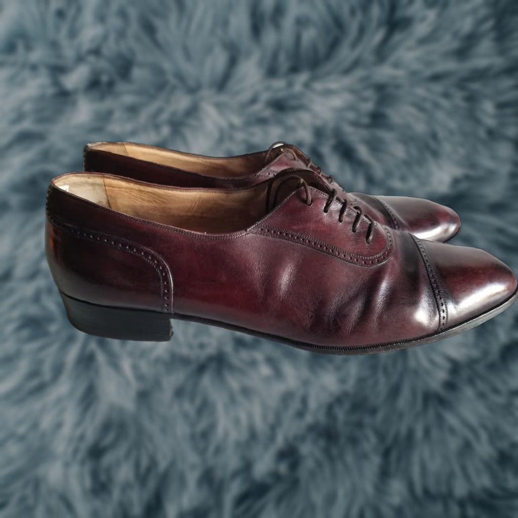 Cole Haan Cole Haan Mens Dress Shoe Oxfords 11 D Brown Leather Cap Toe Made In Italy Size ONE SIZE - 1 Thumbnail