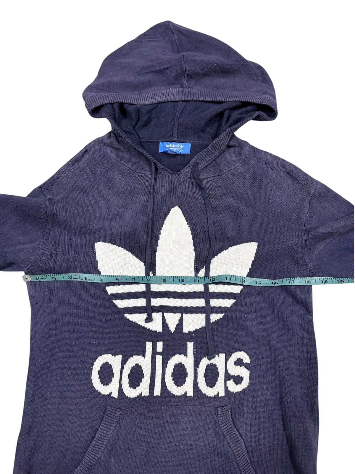 Adidas Adidas Trefoil Big Logo Knitweat Pullover Hoodies Size US S / EU 44-46 / 1 - 6 Thumbnail