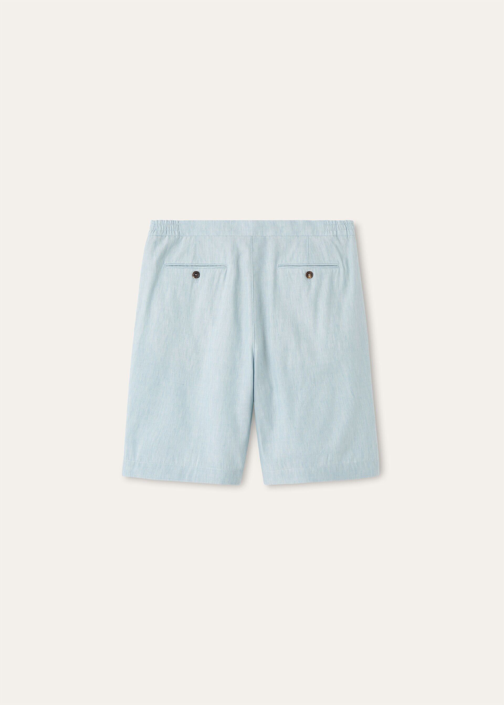 Loro Piana os11x0226 FAQ9781 Nolan Bermuda Short in Salt Bleached Blue Size US 30 / EU 46 - 6 Thumbnail