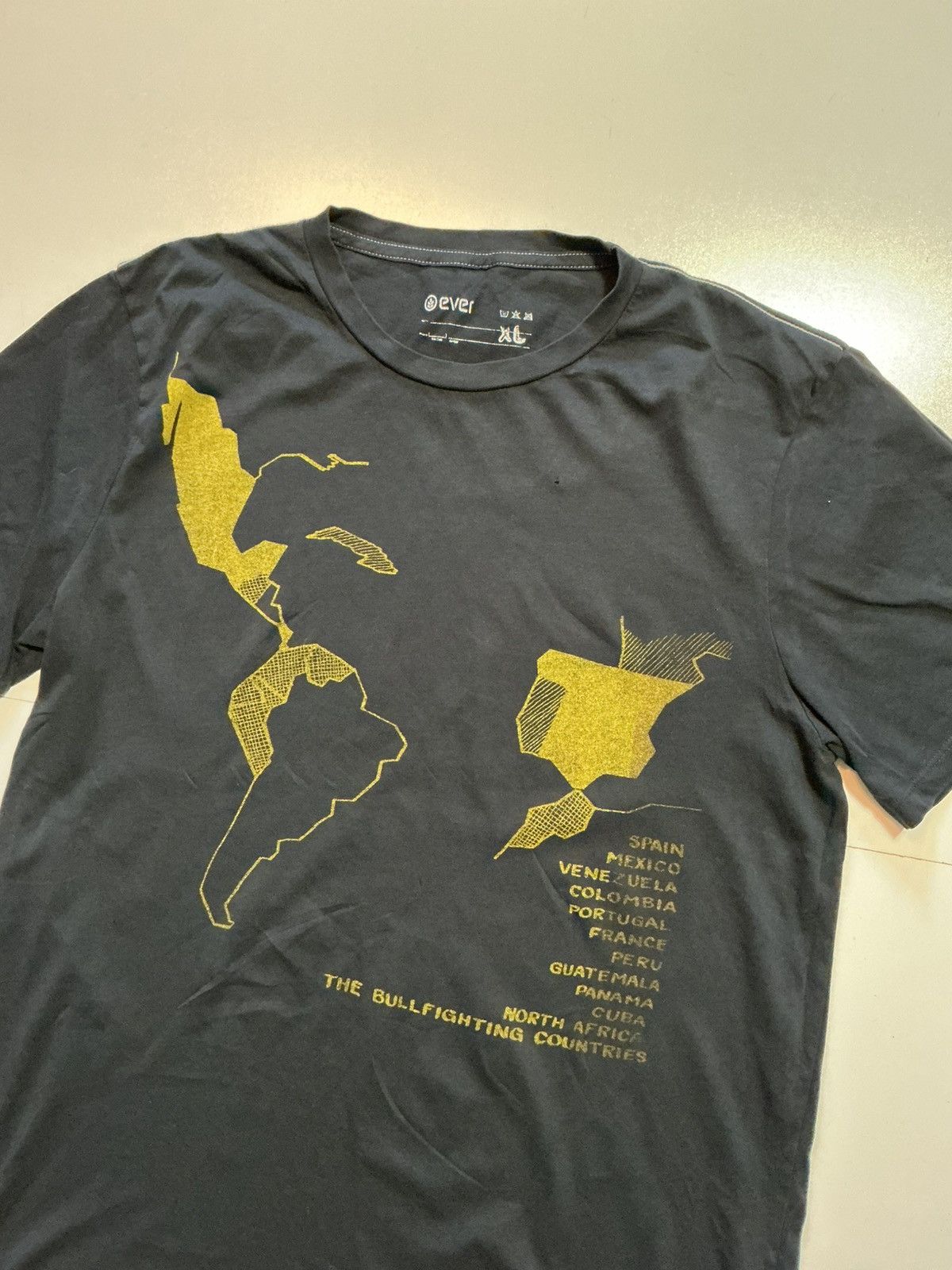Ever Ever Brand The Bullfighting Countries Map Graphic T-Shirt Size US XL / EU 56 / 4 - 3 Thumbnail