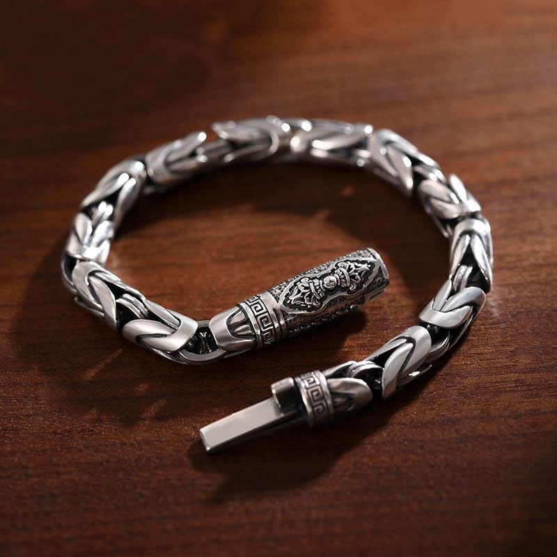 Jewelry × Vintage Handmade Retro Woven Safety Bracelet Size ONE SIZE - 1 Thumbnail