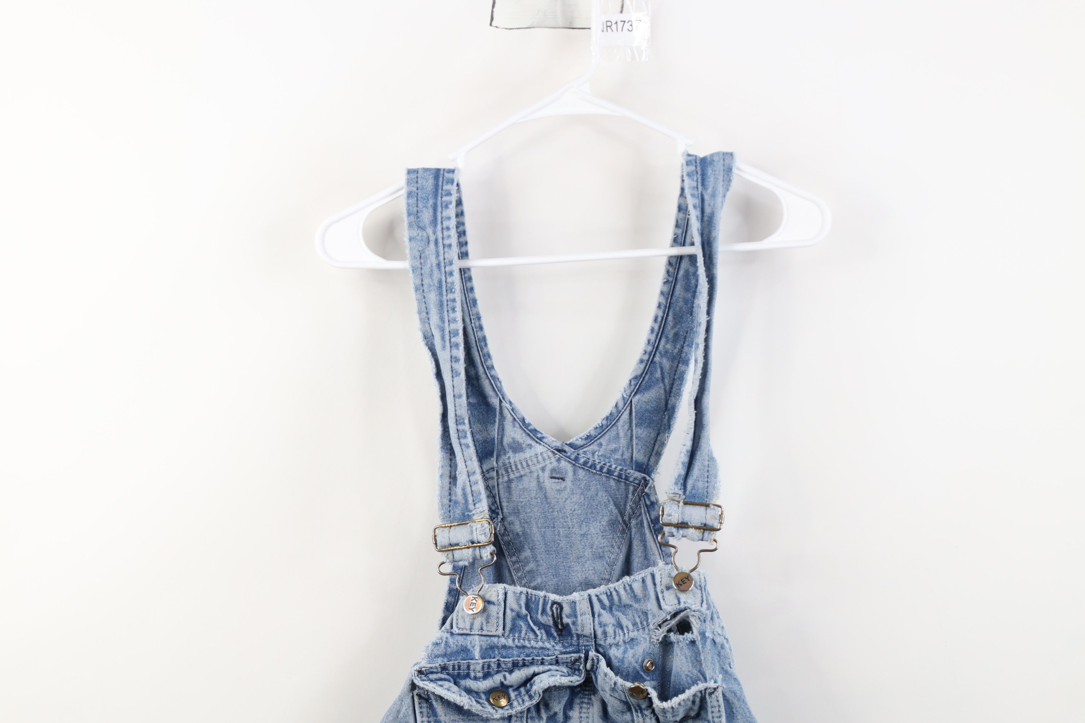 Vintage Vintage 90s Y2K Streetwear Thrashed Wide Leg Denim Overalls Size US 42 / EU 58 - 2 Thumbnail