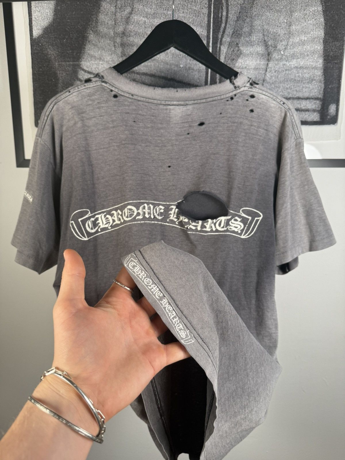 Chrome Hearts ULTIMATE VINTAGE CHROME⛓️90s THRASHED & SUNFADED LOGO POCKET Size US L / EU 52-54 / 3 - 3 Thumbnail