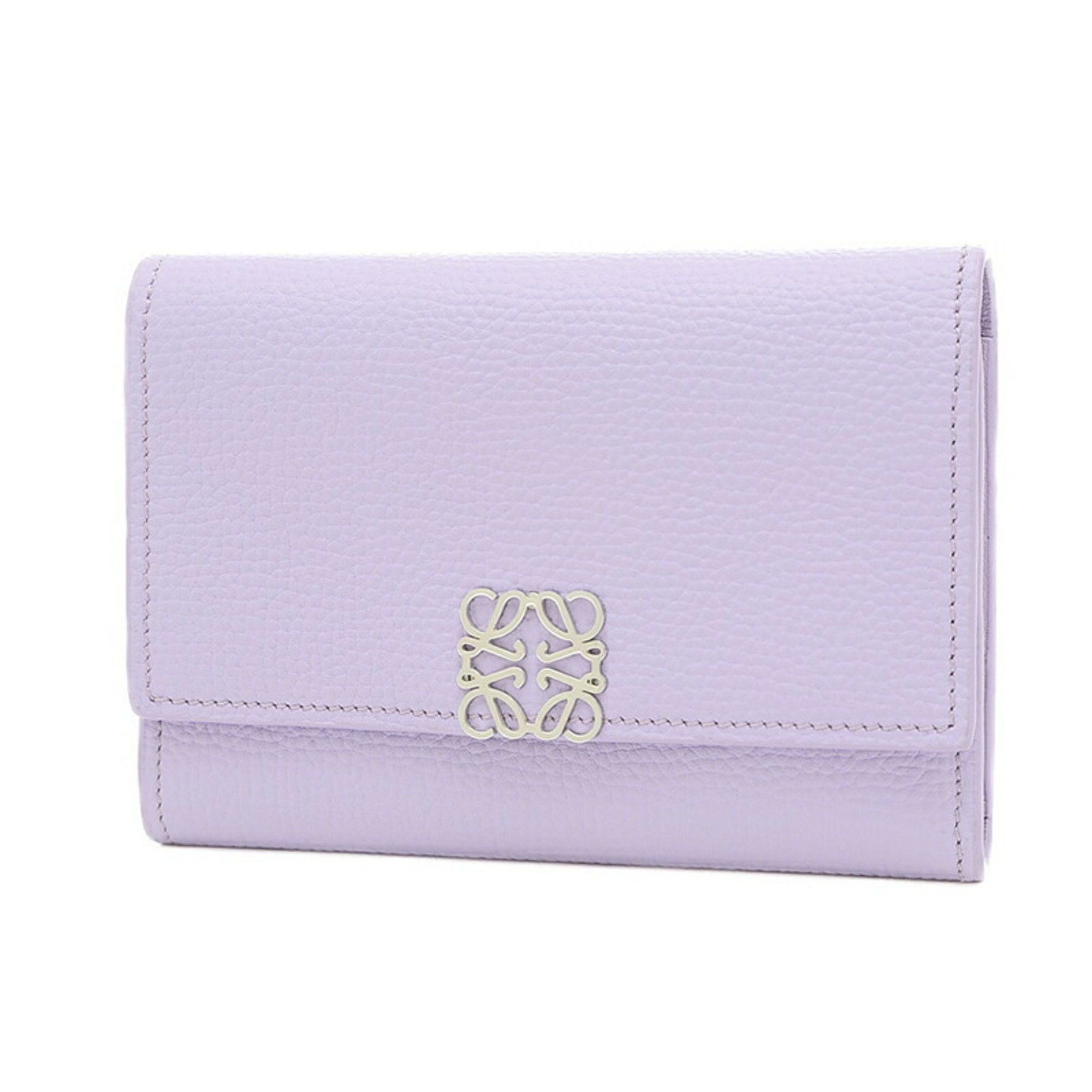 image of Loewe Anagram Vertical Wallet Small Trifold Light Mauve C821S33X01, Women's