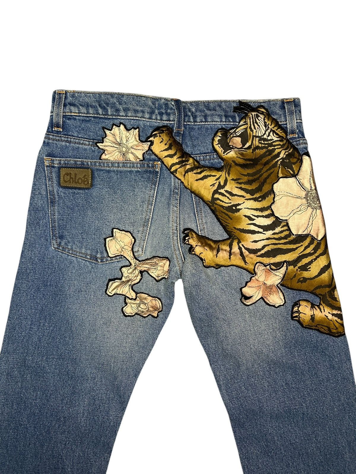 Chloe F/W 03 Tiger Denim Size 25" / US 0 / IT 36 - 1 Thumbnail