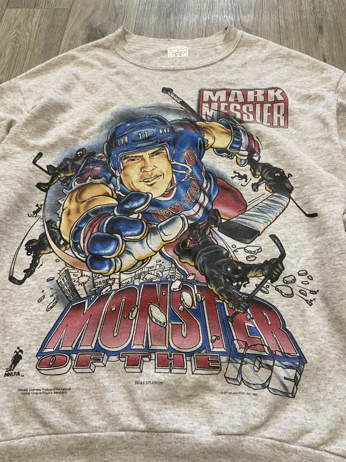 NHL Vintage NHL New York Rangers Mark Messier 1995 sweatshirt Size US L / EU 52-54 / 3 - 3 Thumbnail