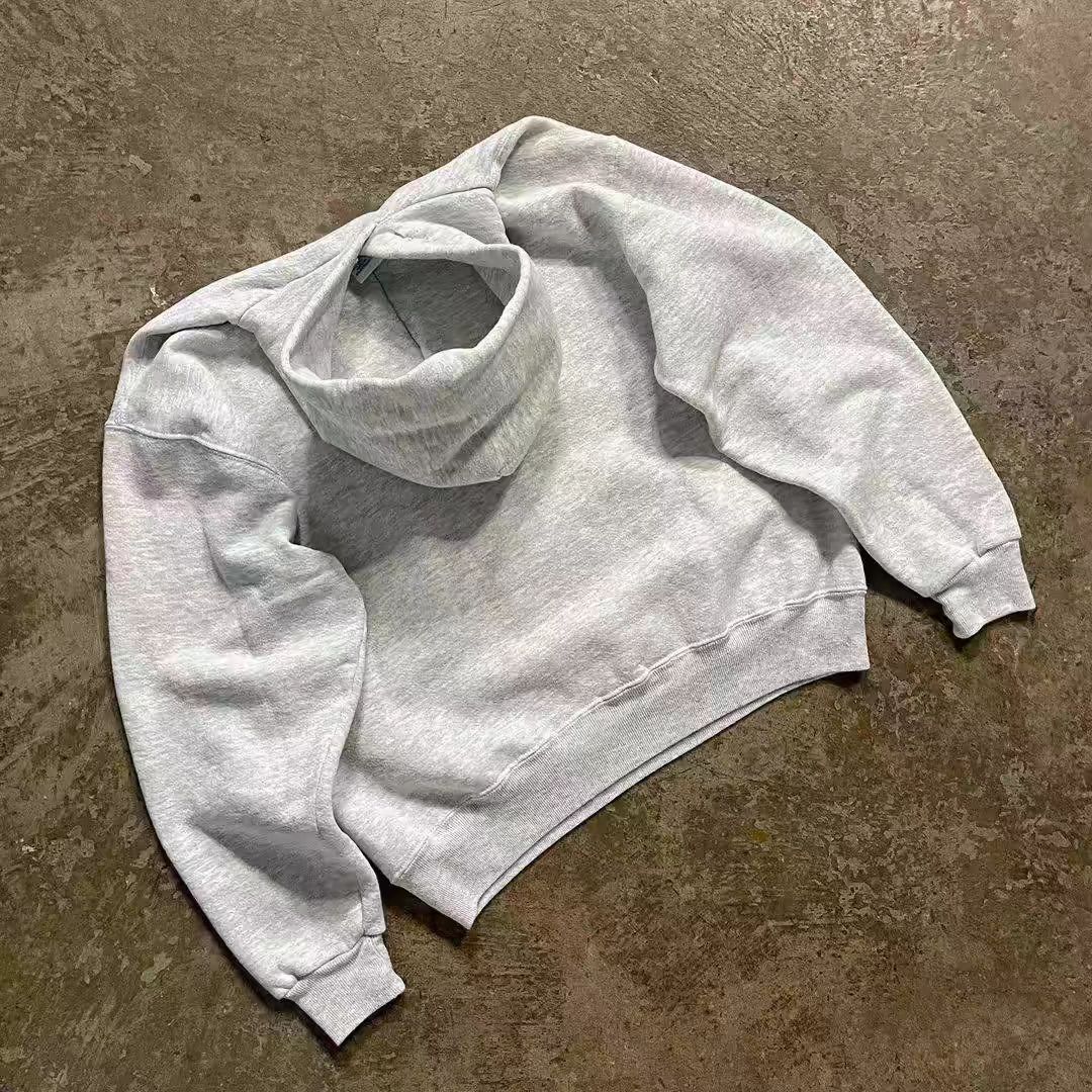 Japanese Brand × Vintage Loose Hemp Grey Hooded Sweatshirt Size US M / EU 48-50 / 2 - 2 Thumbnail