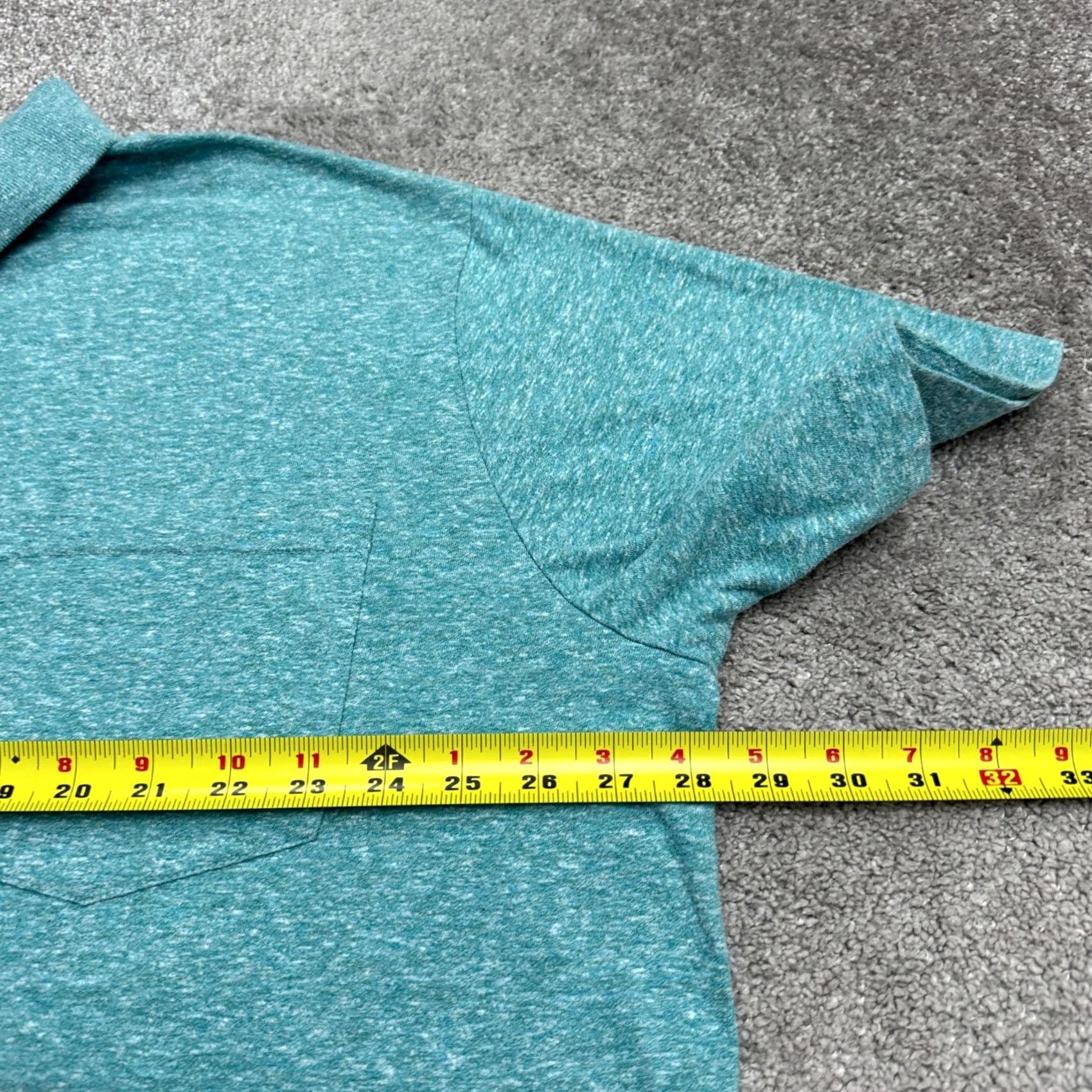Vintage The Foundry Supply Co Polo Shirt Mens 3XL Teal Green Heather Short Sleeve Pocket Size US XXL / EU 58 / 5 - 7 Thumbnail