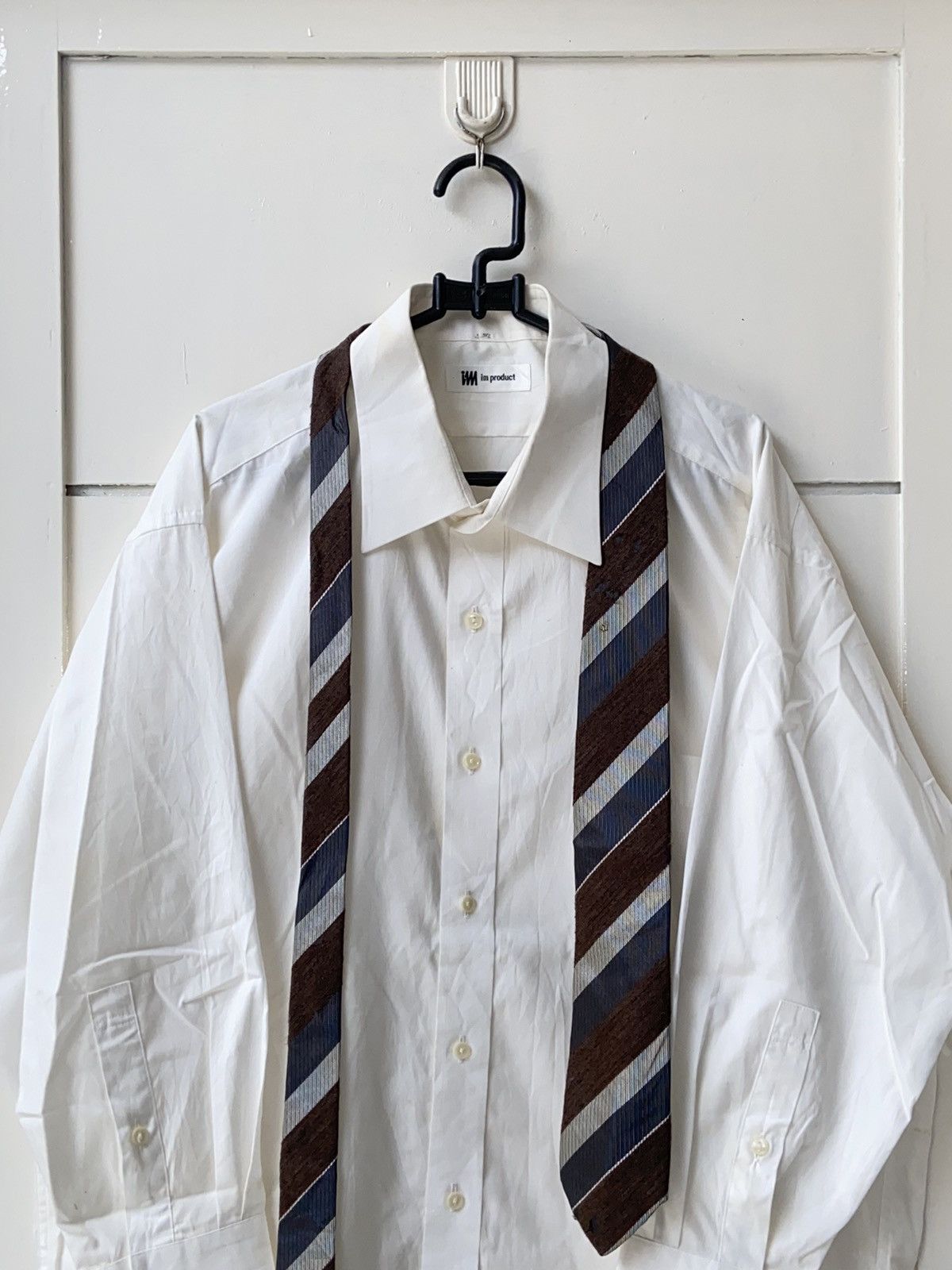 Issey Miyake Issey Miyake IM Product White 3/4 Sleeve Shirt Tie Size US L / EU 52-54 / 3 - 2 Thumbnail