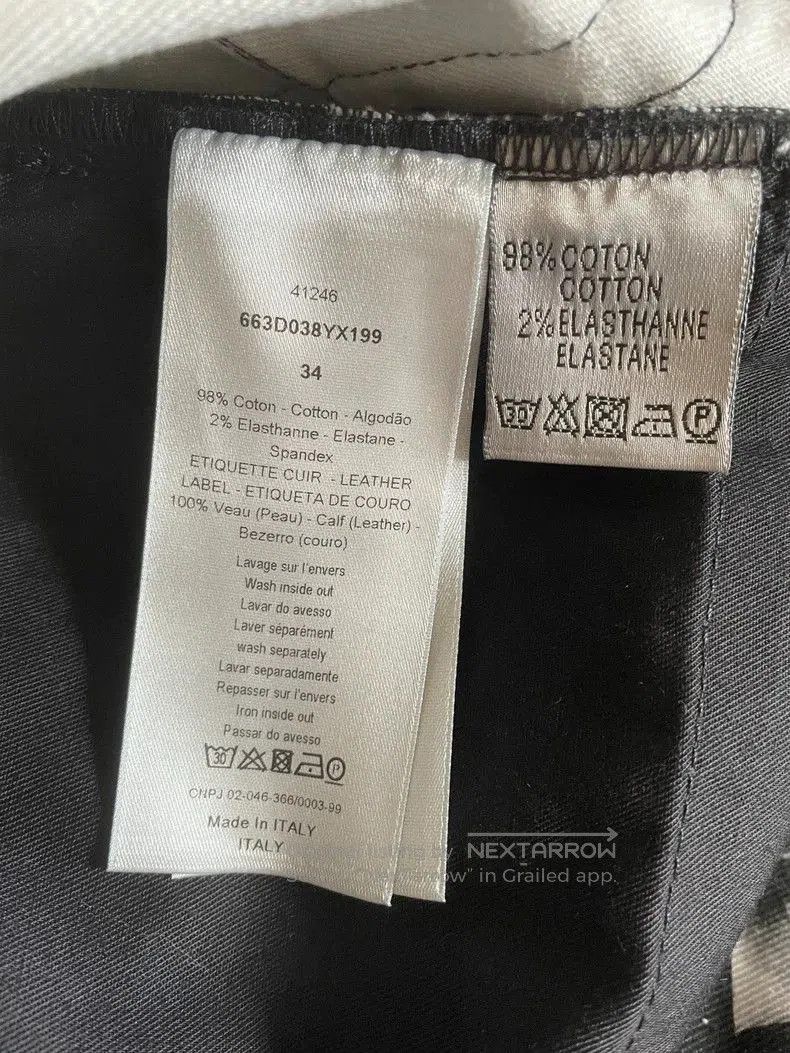 Dior Dior White Rose Print Elastic Jeans. Size US 34 / EU 50 - 6 Thumbnail