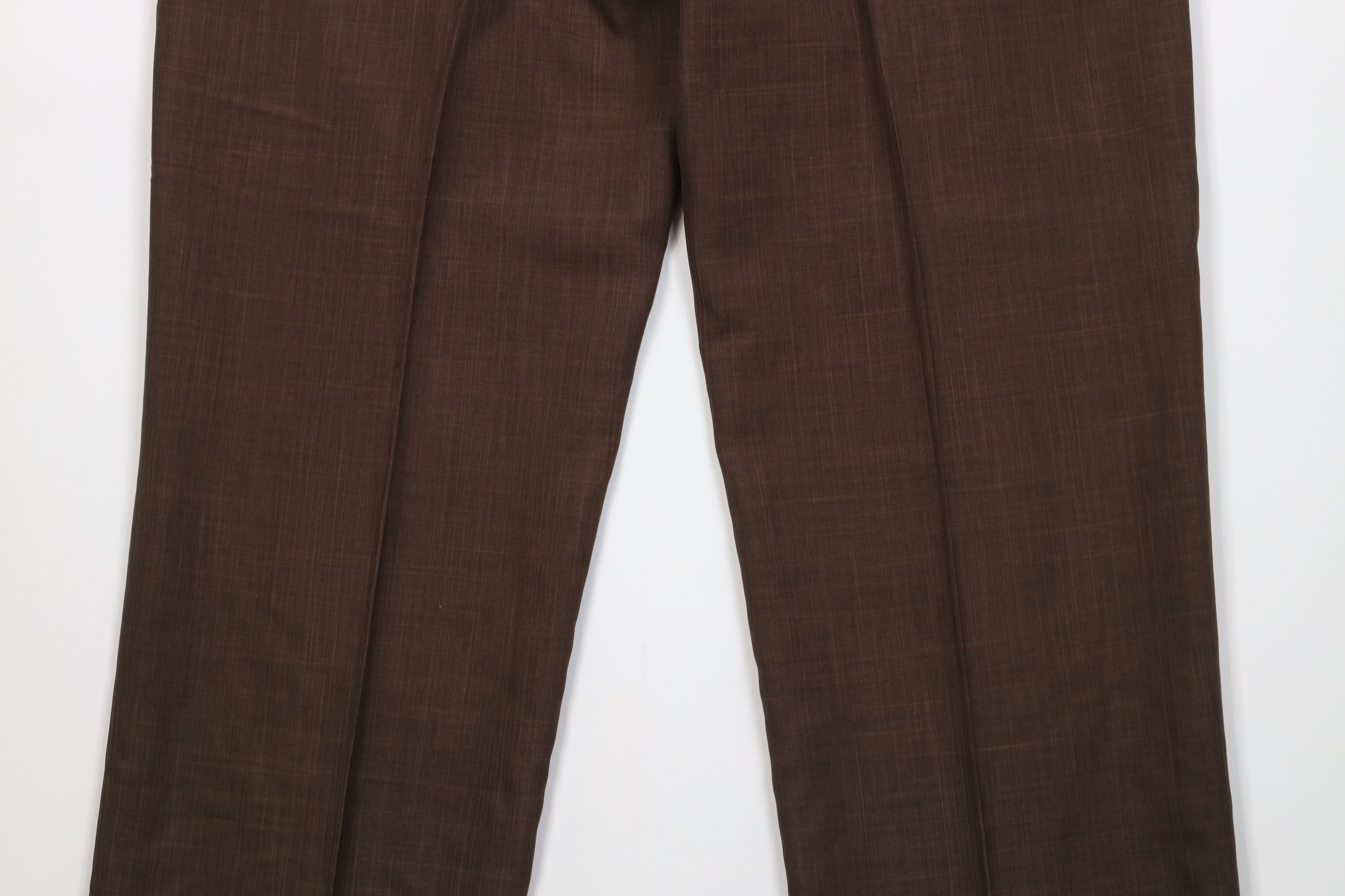 Vintage Vintage 90s Y2K Streetwear Knit Wide Leg Chino Pants Brown Size US 36 / EU 52 - 11 Thumbnail