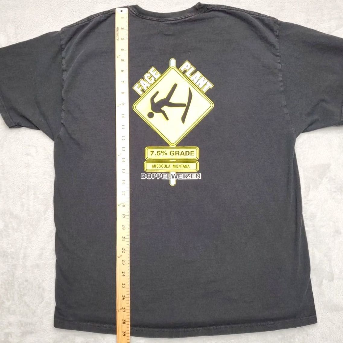 Hanes Bayern Brewing Shirt Men XL Black 100% Cotton Tee Missoula Montana Beer TEE Size US XL / EU 56 / 4 - 7 Thumbnail