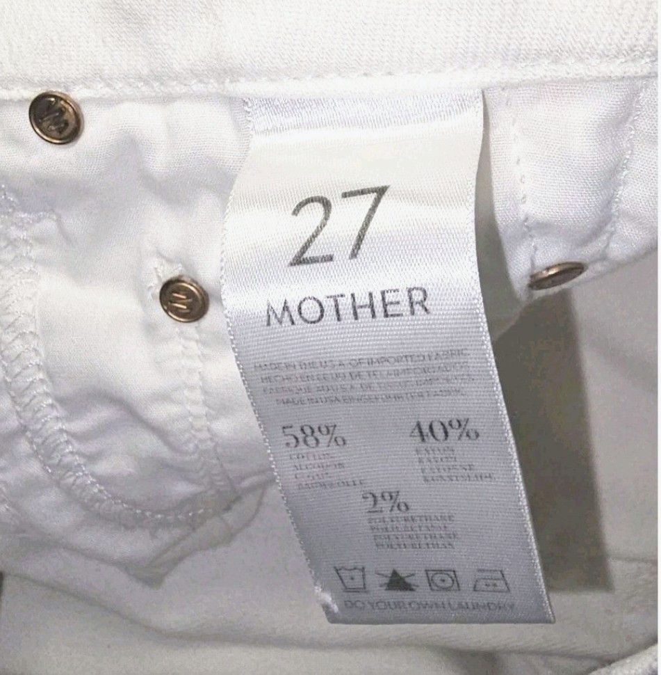 MOTHER MOTHER The Looker Cropped Skinny Jeans – Wallflowers Sz 27 Size 27" / US 4 / IT 40 - 6 Thumbnail