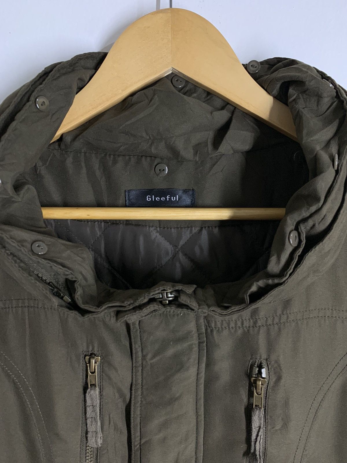 Japanese Brand × Vintage Vintage Gleeful Parka Hoodie Jacket Size US M / EU 48-50 / 2 - 2 Thumbnail