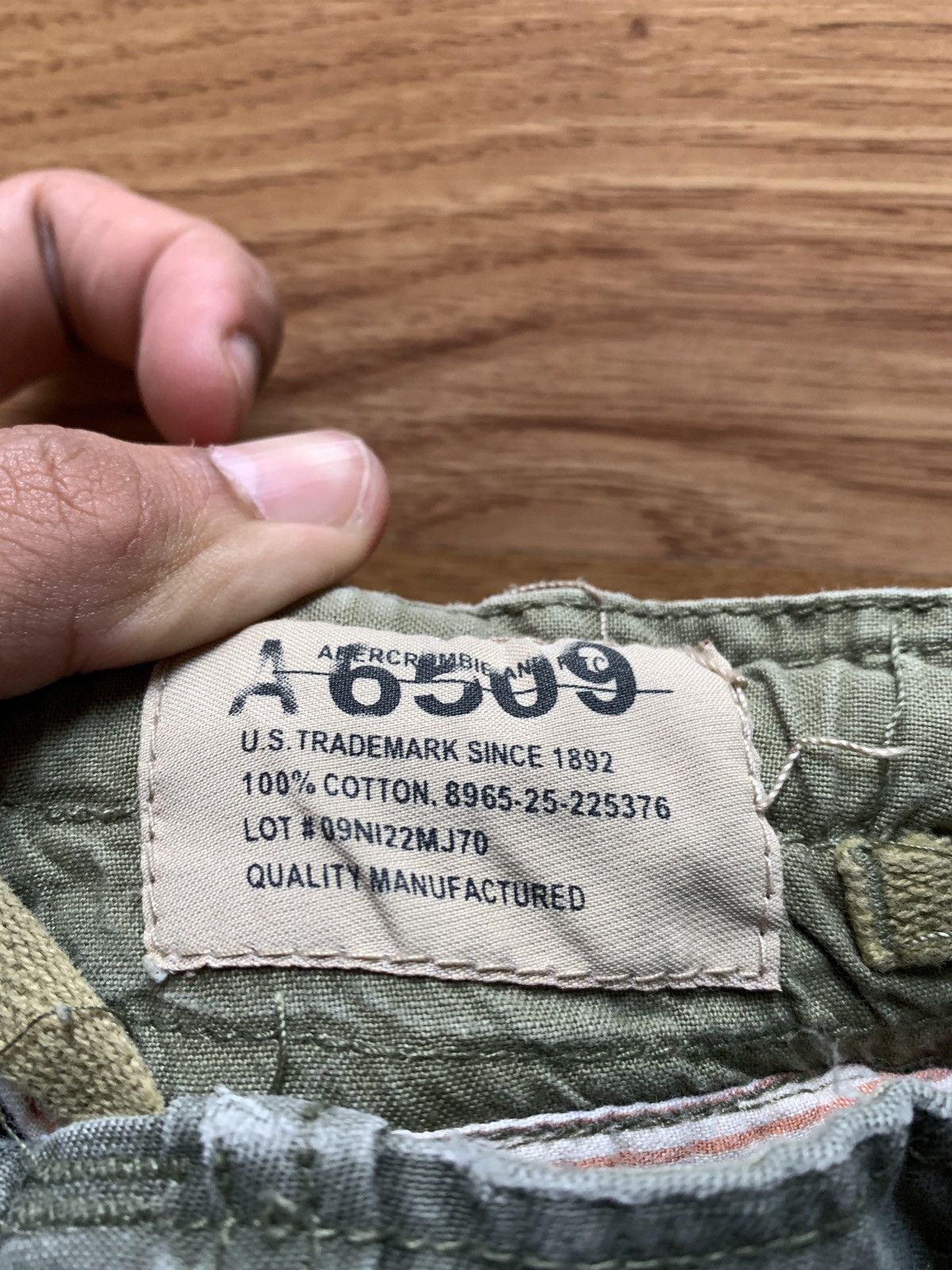 Abercrombie & Fitch × Vintage Vintage Abercrombie Military Cargo Pants Size US 28 / EU 44 - 11 Thumbnail