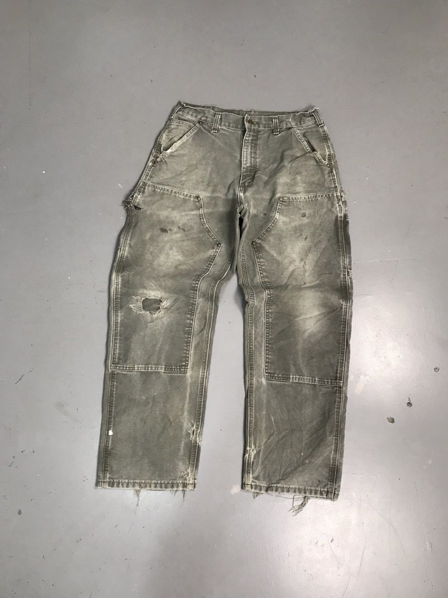 Carhartt × Vintage Vintage Carhartt B136 MOS double knee carpenter denim Size US 32 / EU 48 - 1 Thumbnail
