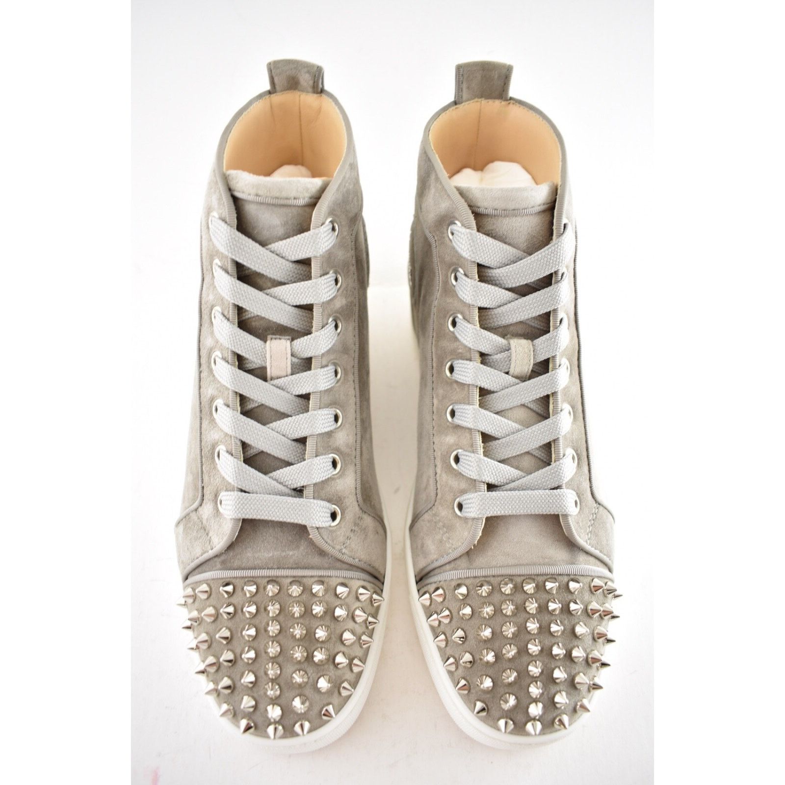 Christian Louboutin Christian Louboutin Mens Lou Spikes Orlato Flat Gres Size US 7 / EU 40 - 5 Thumbnail