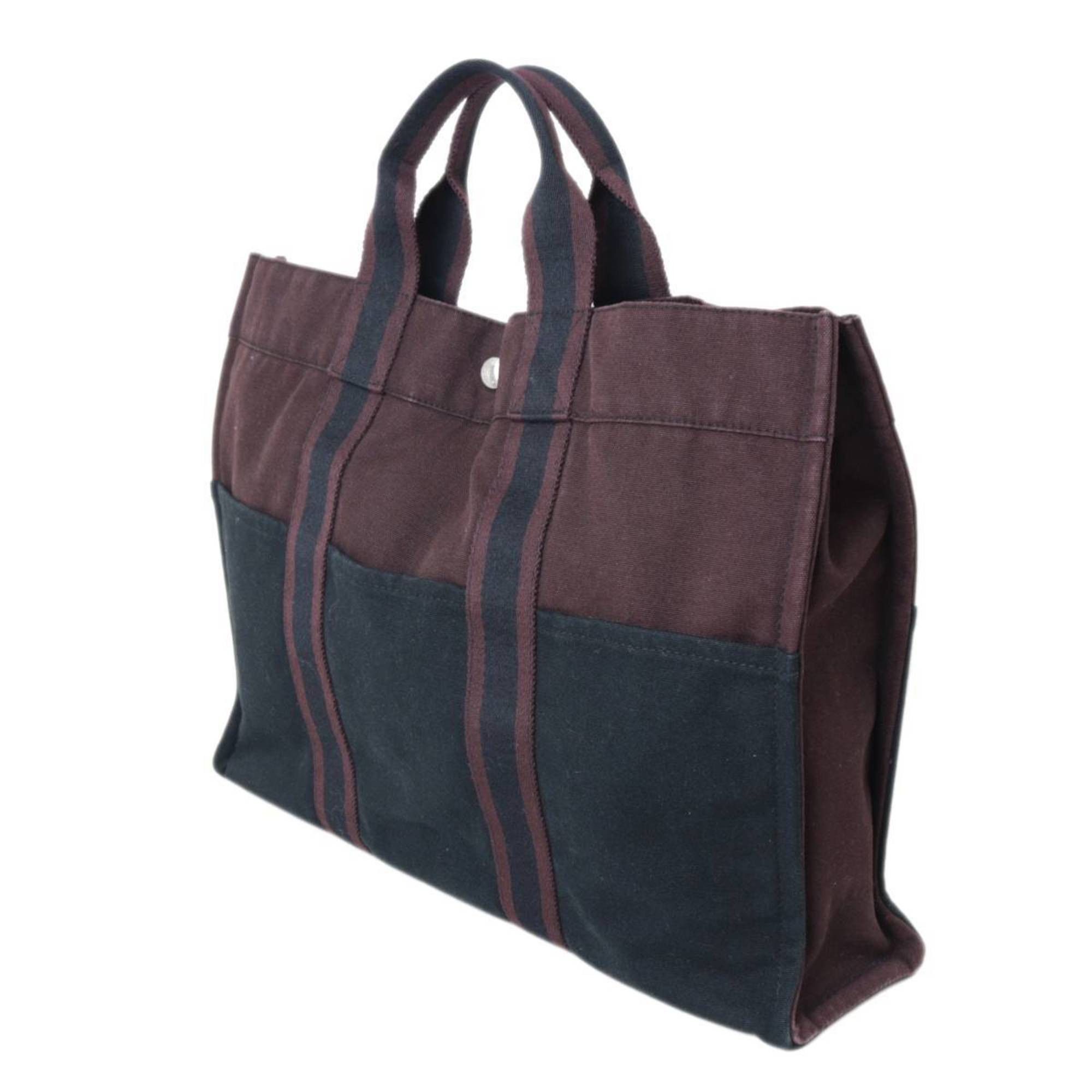 image of Hermes Tote Mm Fool Toe Bag in Black, Women's