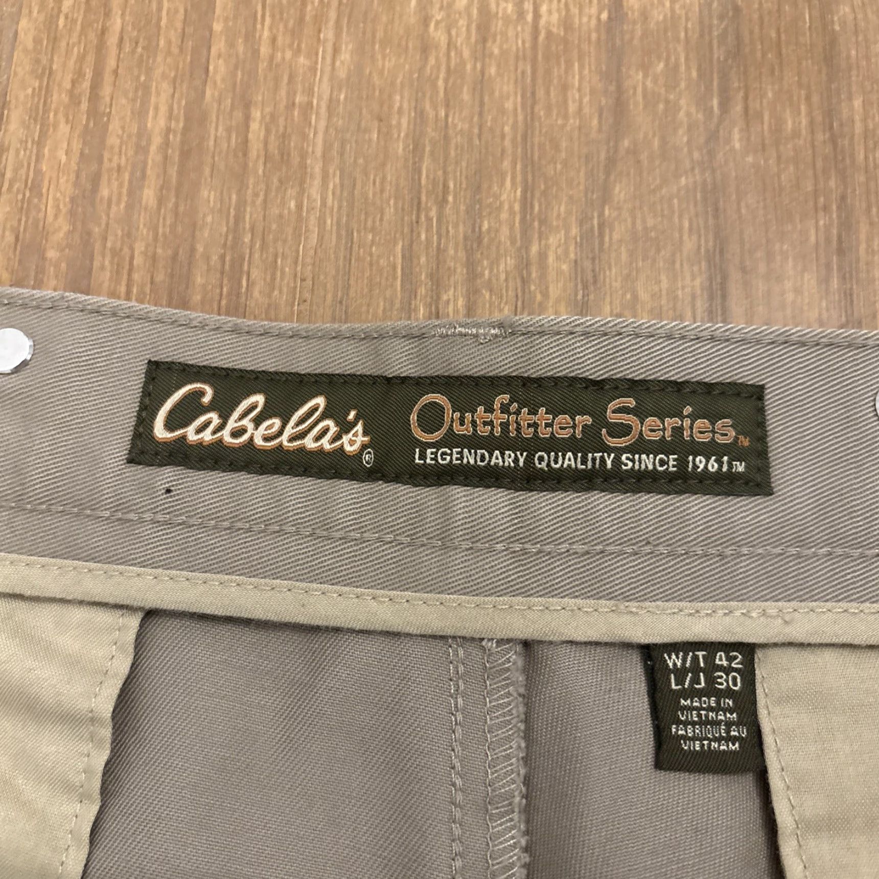 Vintage VINTAGE Cabela's Outfitters Wild Ass Khaki Suspender Pants Pants 42x30 Beige Men 42 30 EUC Size US 42 / EU 58 - 5 Thumbnail