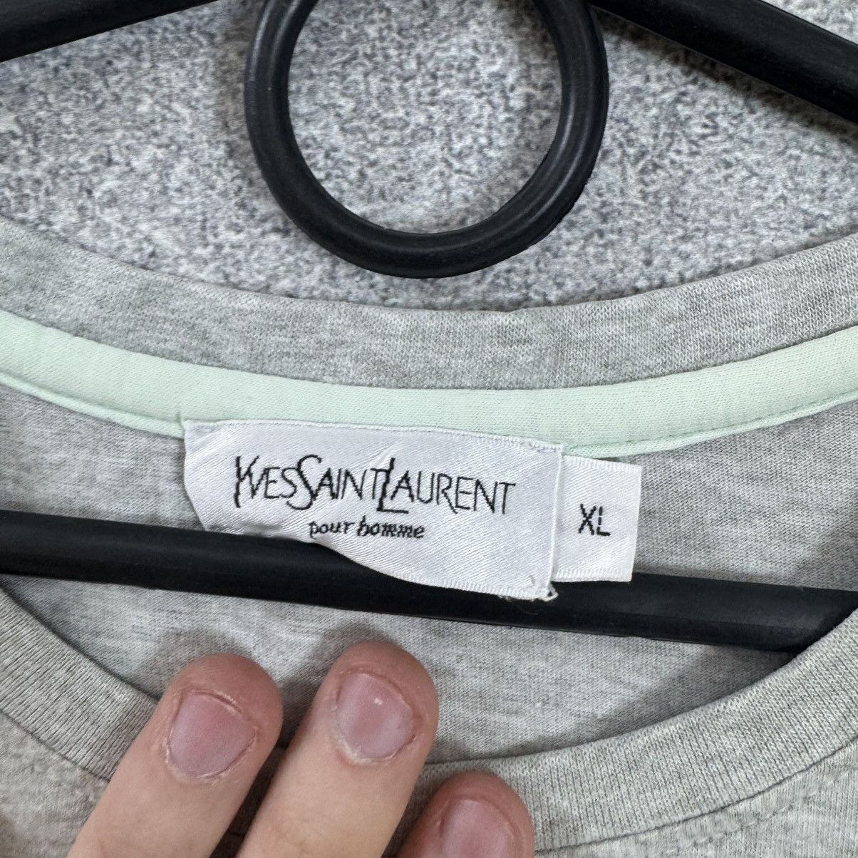 Yves Saint Laurent Yves Saint Lauren T-Shirt Vintage YSL Big Logo Size US XL / EU 56 / 4 - 6 Thumbnail