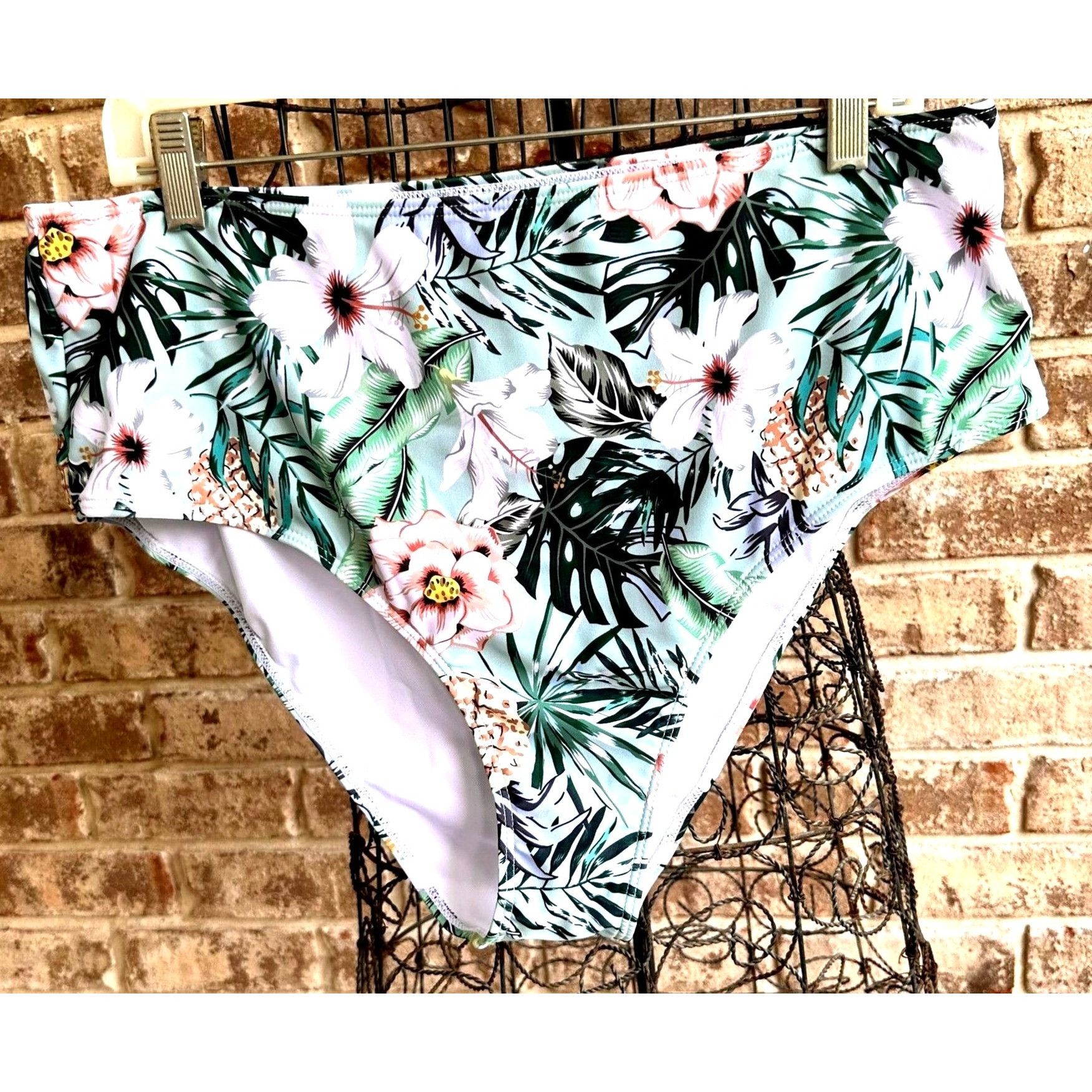 Other Bikini Bottoms 3XL New Full Coverage Wide High Legs Stretch Size 34" / US 12 / IT 48 - 1 Thumbnail