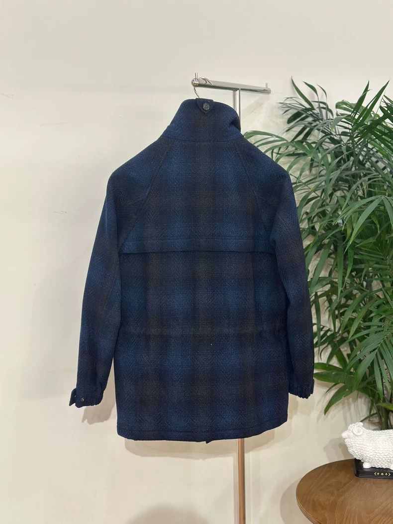 Loro Piana LORO PIANA Blue and black checkered cashmere coat Size XS / US 0-2 / IT 36-38 - 5 Thumbnail