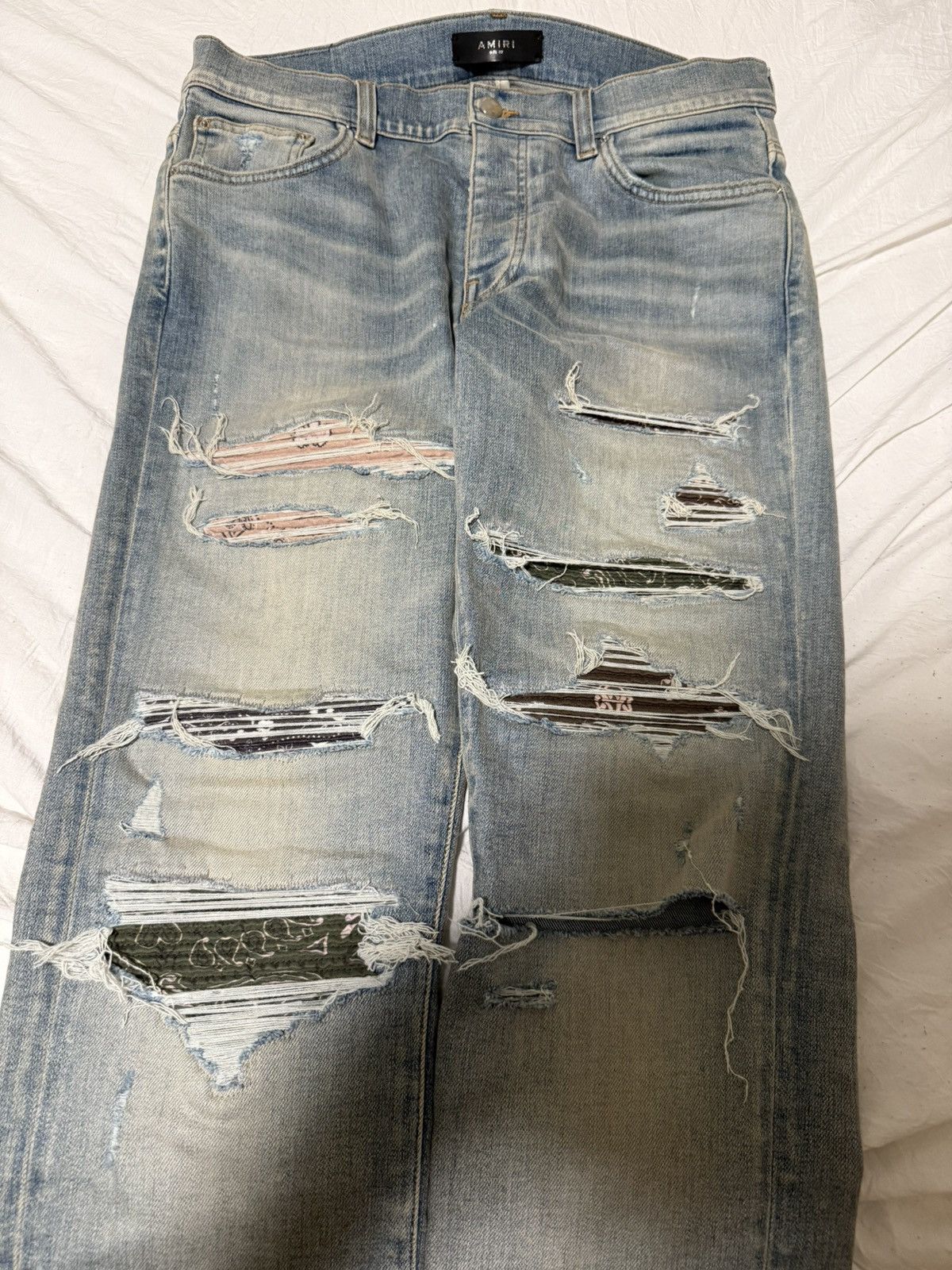 Amiri Amiri thrasher ripped camo patches skinny Size US 32 / EU 48 - 3 Thumbnail