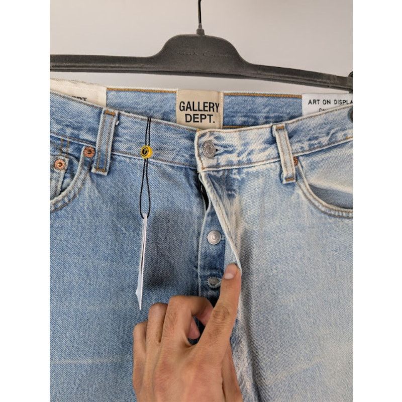 Gallery Dept. o1rshd1 Ken Panelled Denim Jeans in Indigo Blue Size US 32 / EU 48 - 7 Thumbnail