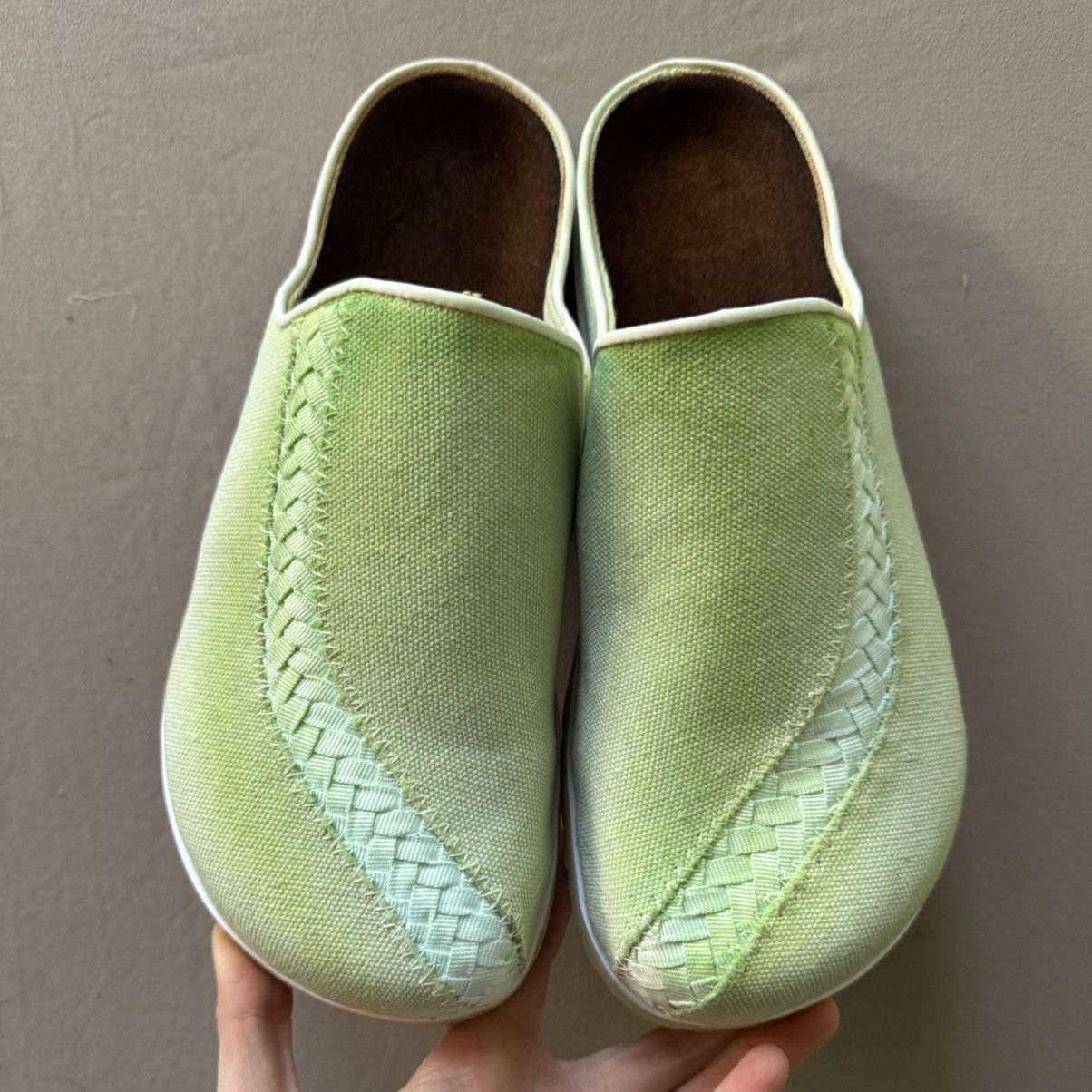 Other date me just for practice canvas leather clogs Size US 10 / IT 40 - 6 Thumbnail