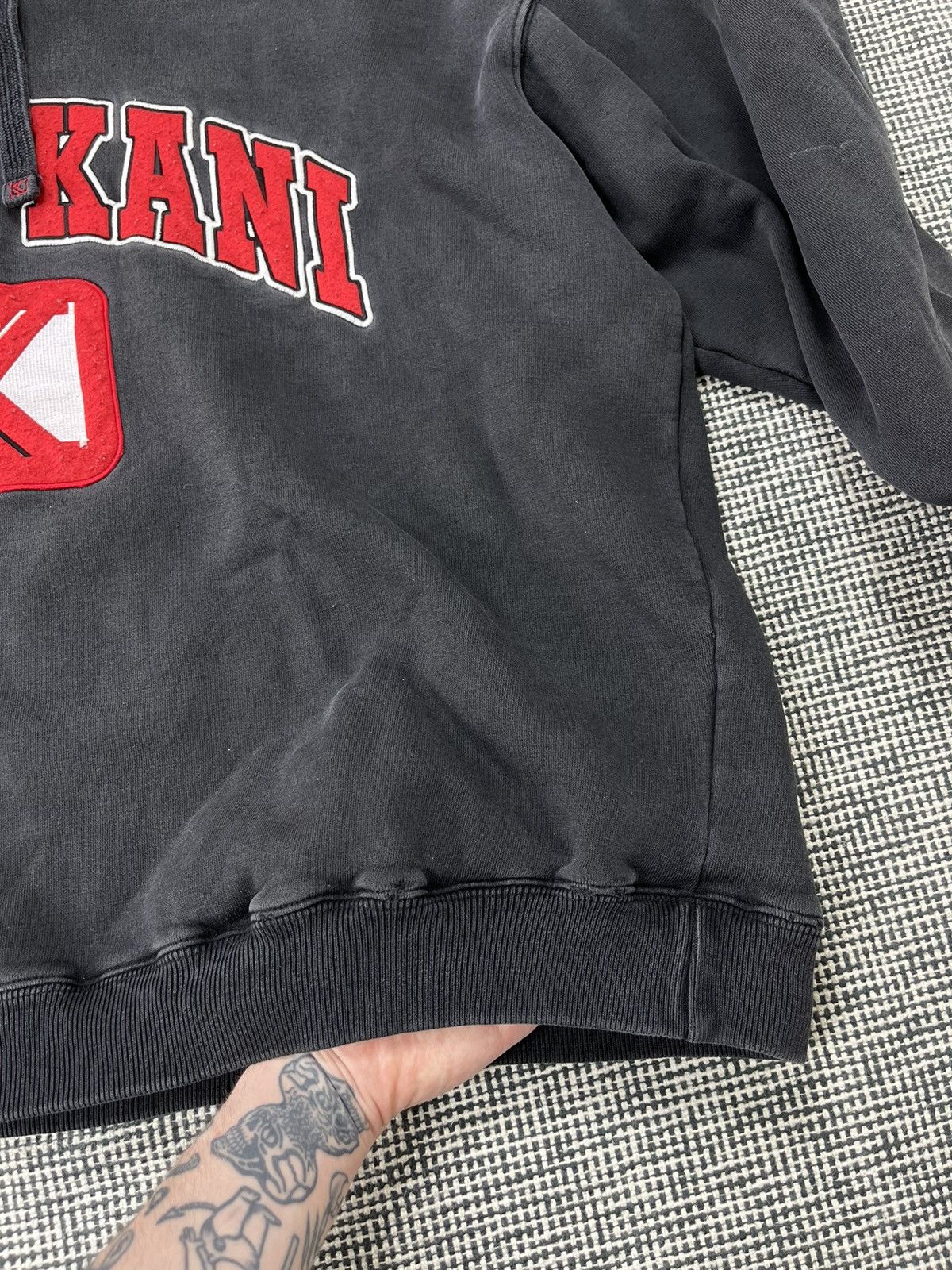 Karl Kani × Vintage 90s Karl Kani baggy hoodie washed fader skate rap y2k Size US XL / EU 56 / 4 - 6 Thumbnail