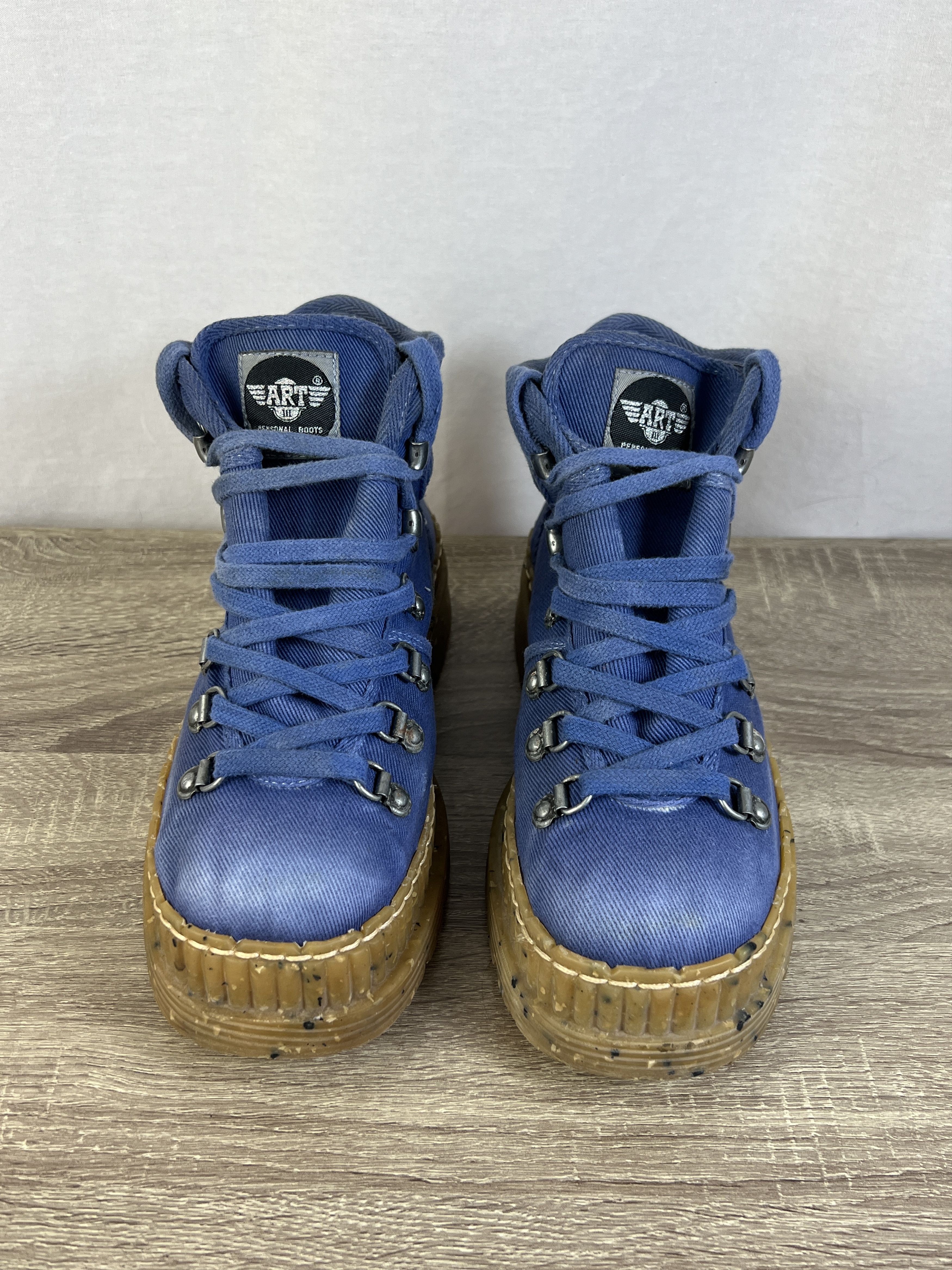 Japanese Brand Vintage The Art Company Chunky Blue Personal Boots Size US 8.5 / EU 41-42 - 5 Thumbnail