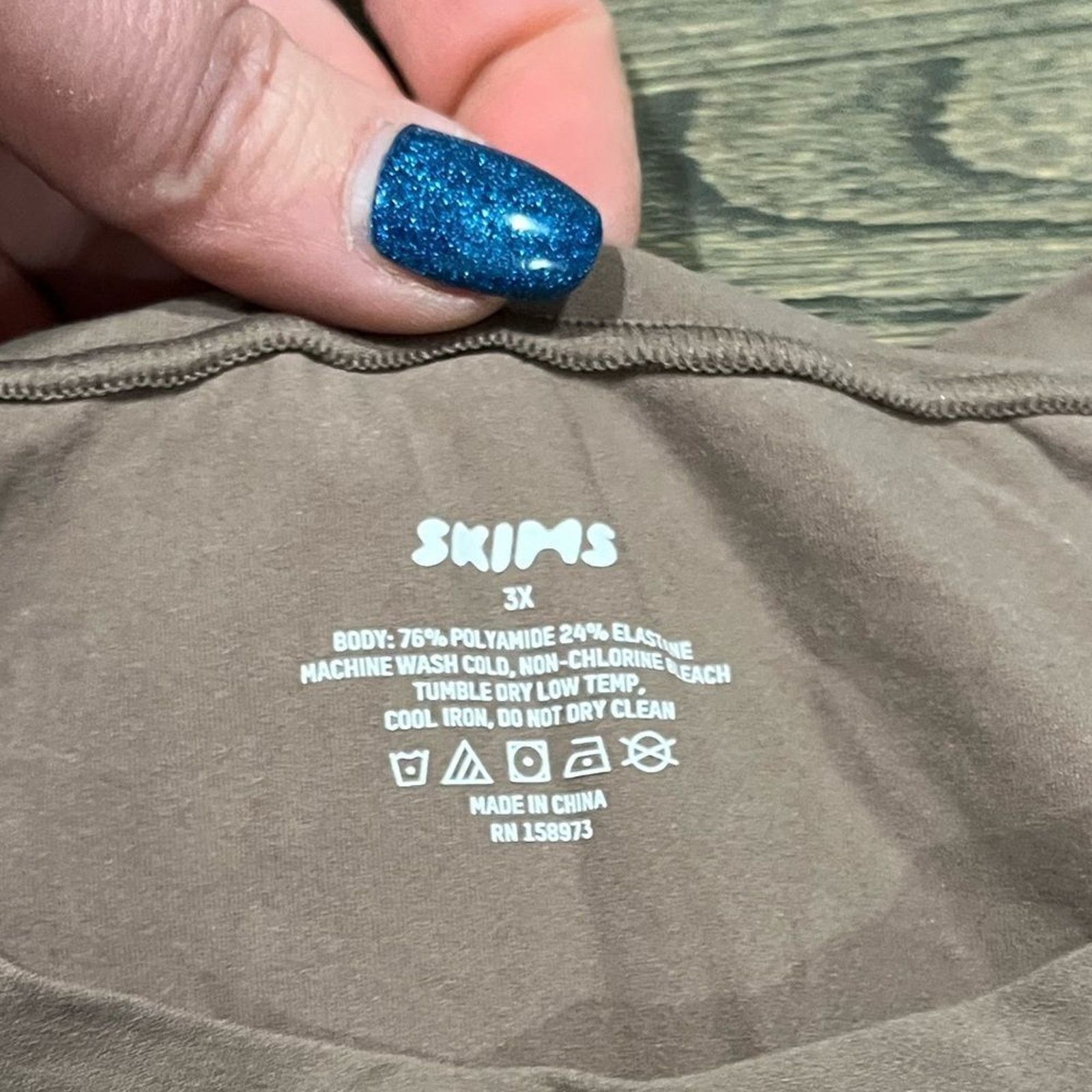 SKIMS NWT Skims Fits Everybody Super Cropped T-Shirt Umber 3X Size 3XL / US 20-22 - 2 Thumbnail