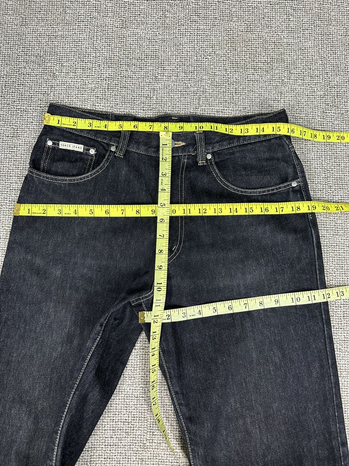 Kenzo Vintage Kenzo Black Denim 31x32 D774 Size US 31 - 8 Thumbnail