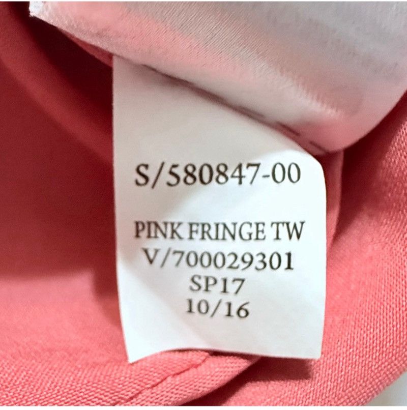 Banana Republic Banana Republic Pink Fringe Tweed Wrap Skirt – Size 12 – NWT Size 34" / US 12 / IT 48 - 7 Thumbnail
