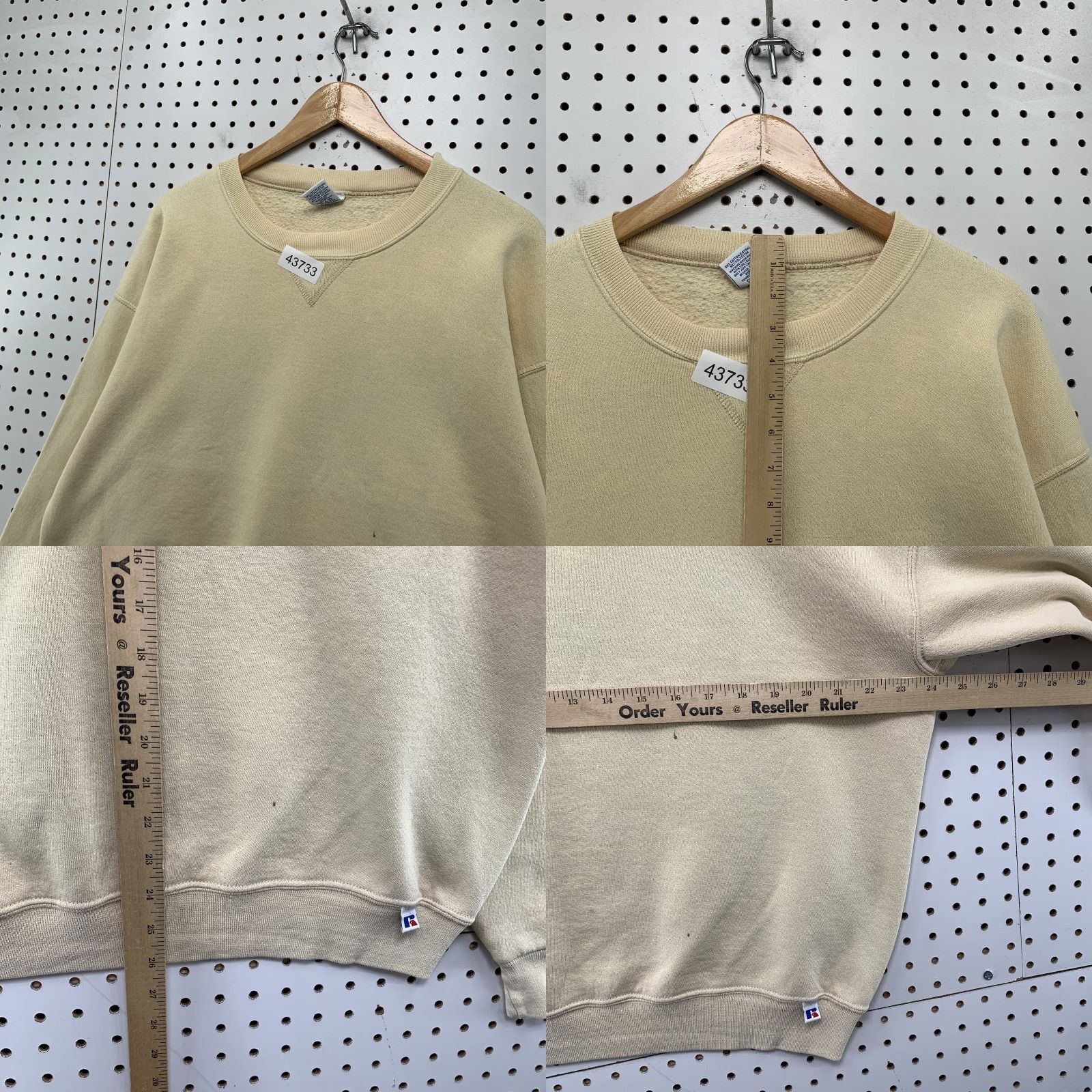 Russell Athletic VINTAGE Russell Athletic Sweatshirt Crewneck Mens L Beige 90s Long Sleeve Shirt Mens Beige 90s Russell Athletic Crewneck Sweatshirt Size US L / EU 52-54 / 3 - 8 Thumbnail