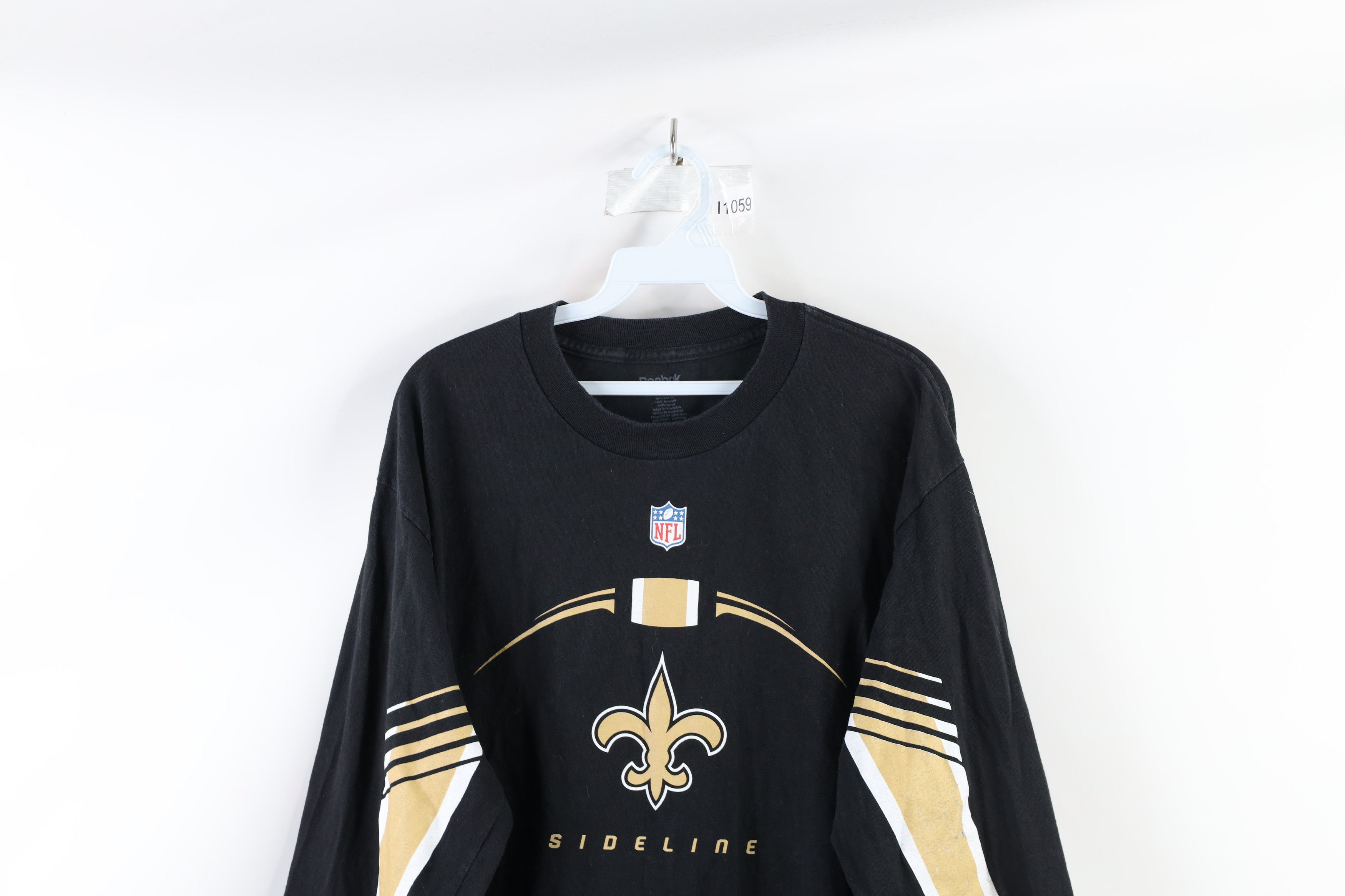 Reebok × Vintage Vintage Reebok Saints Football Long Sleeve T-Shirt Size US L / EU 52-54 / 3 - 2 Thumbnail