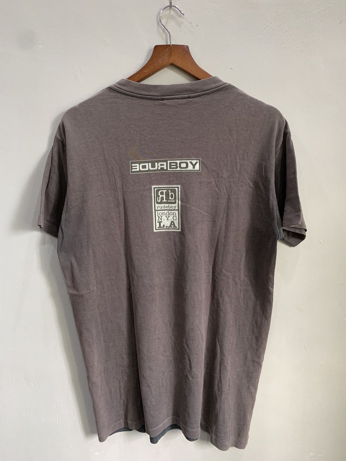 Vintage Vintage Sunfaded RudeBoy T shirt Size US L / EU 52-54 / 3 - 2 Thumbnail