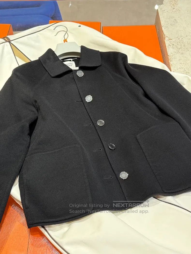 Hermes Hermes Women's Pure Cashmere Goat Hair Jacket, Short Coat, Size XS / US 0-2 / IT 36-38 - 4 Thumbnail