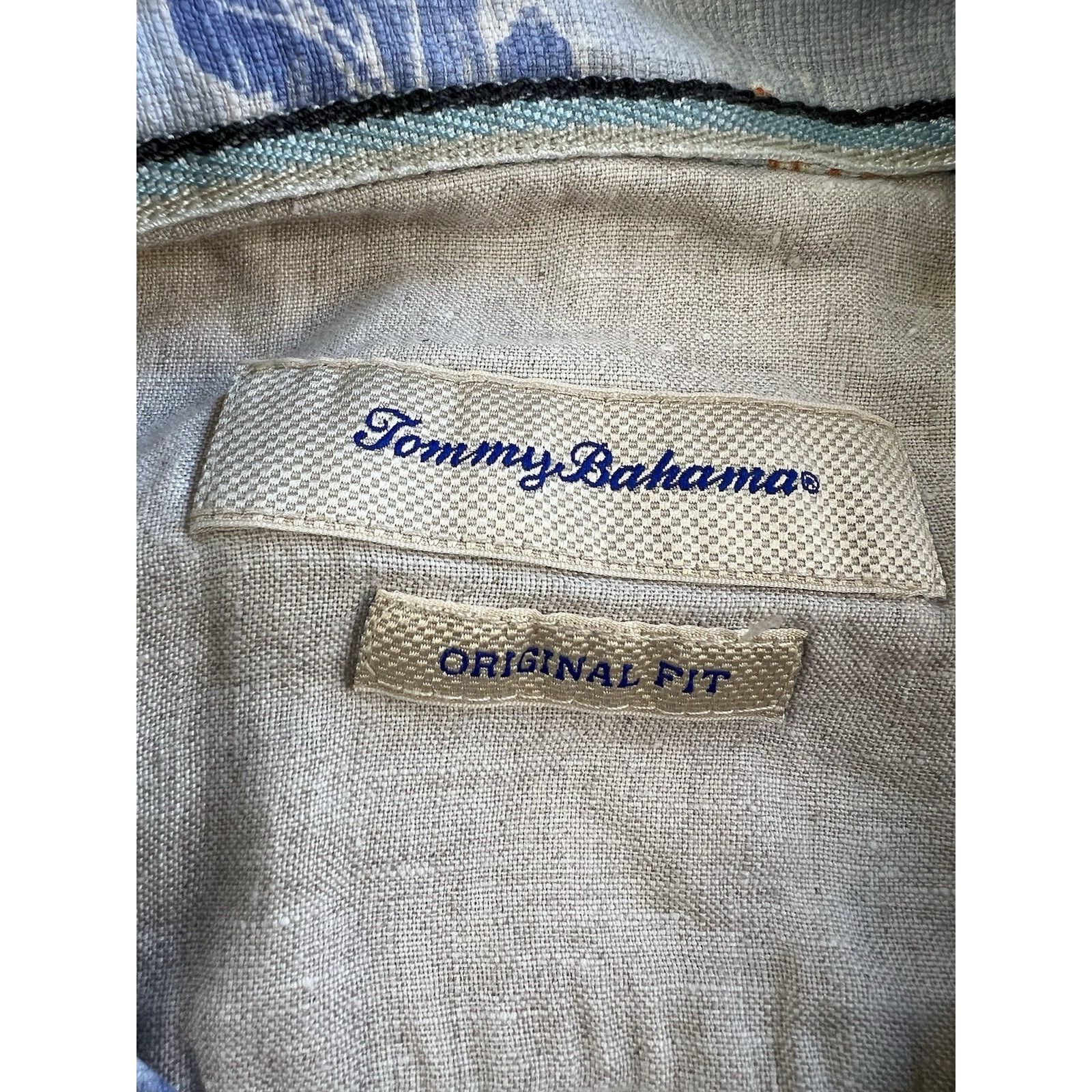 Tommy Bahama Vintage Tommy Bahama Hawaiian Shirt Size Large Floral Blue S Size US L / EU 52-54 / 3 - 4 Thumbnail