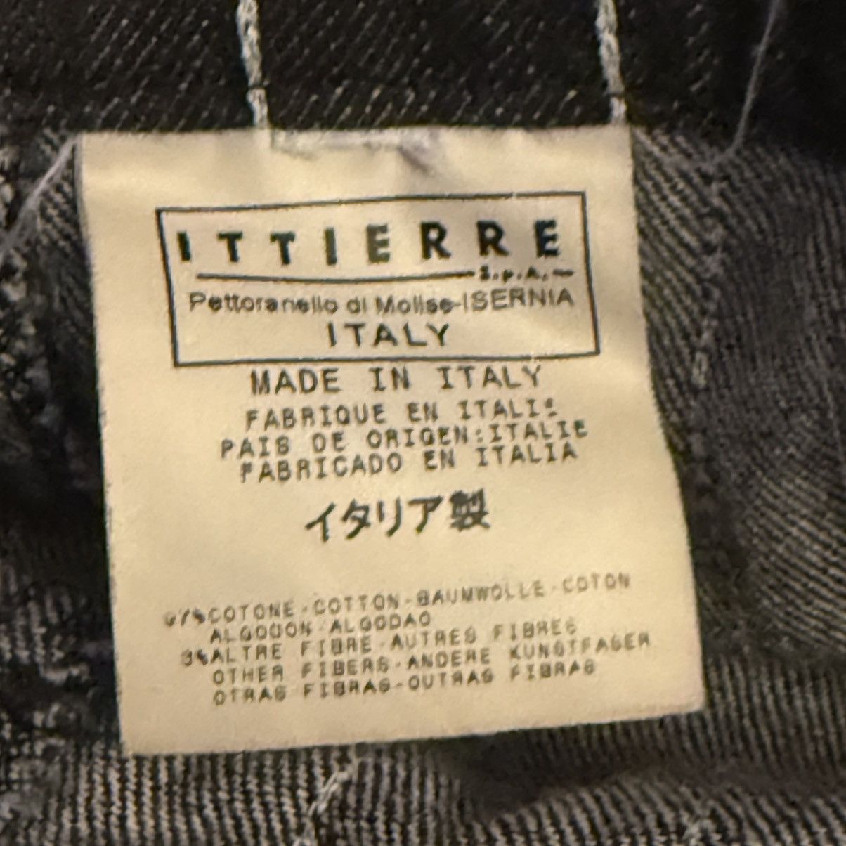 Gianfranco Ferre GianFranco Ferre black white pinstriped denim skirt Size 30" / US 8 / IT 44 - 6 Thumbnail