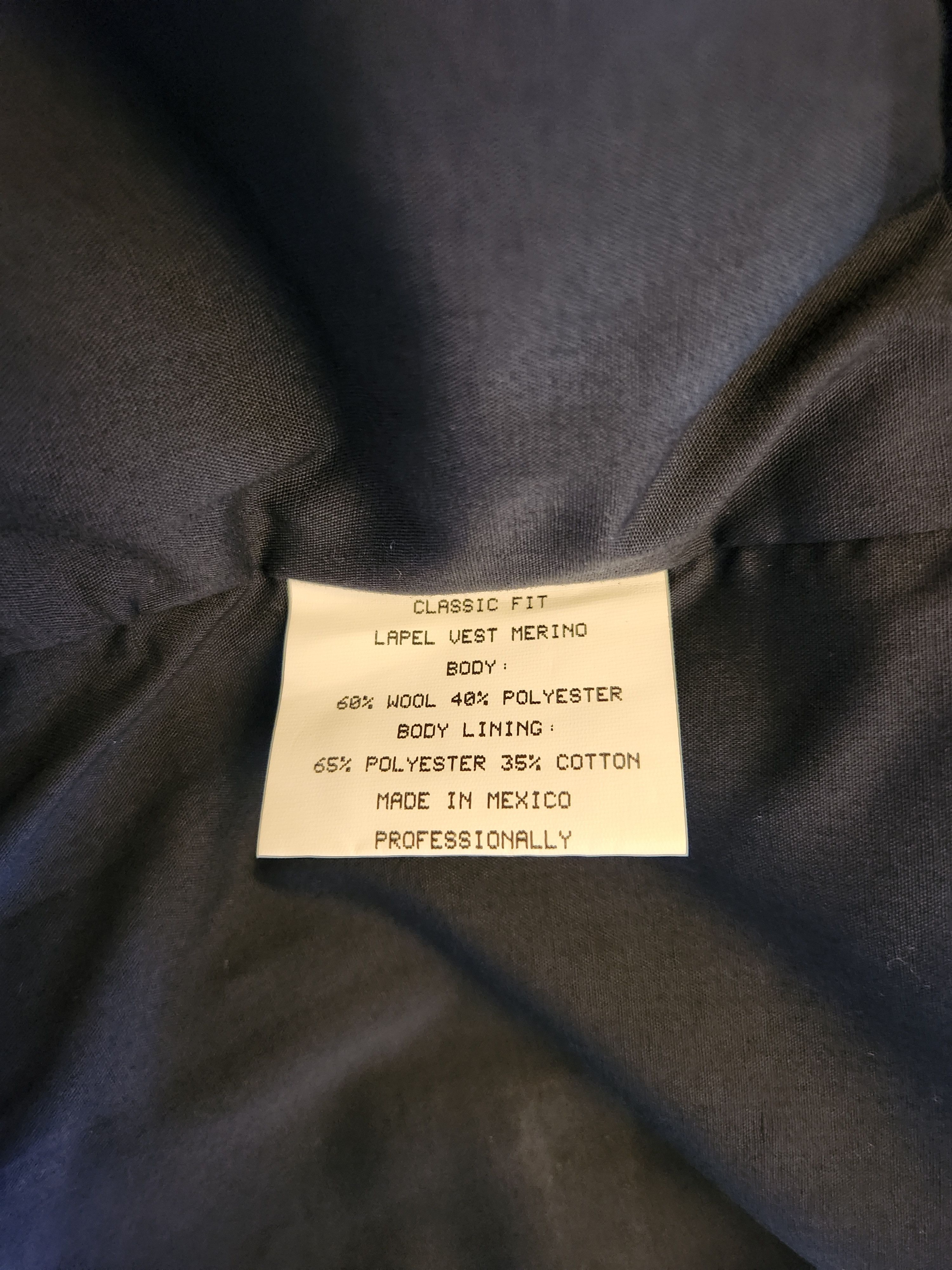 Stafford Men's Classic Fit Lapel Wool Blend Blue Plaid Vest Size US XXL / EU 58 / 5 - 4 Thumbnail