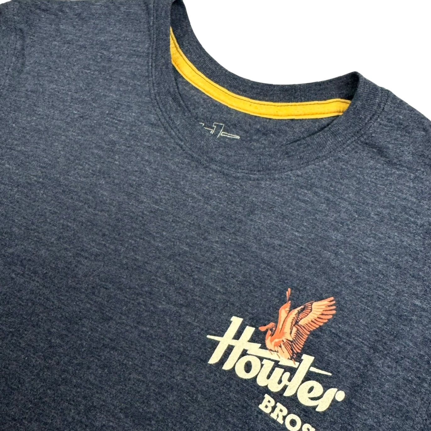 Howler Brothers Howler Brothers Men's Cotton Blend Long Sleeve Crewneck T-Shirt Gray Medium Graphic Print Crew Neck Double Sided Graphics Shirts Mens Size US M / EU 48-50 / 2 - 2 Thumbnail