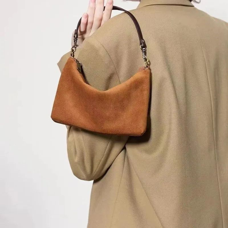 Designer × Vintage Minimalist Brown Mini Handbag Size ONE SIZE - 4 Thumbnail